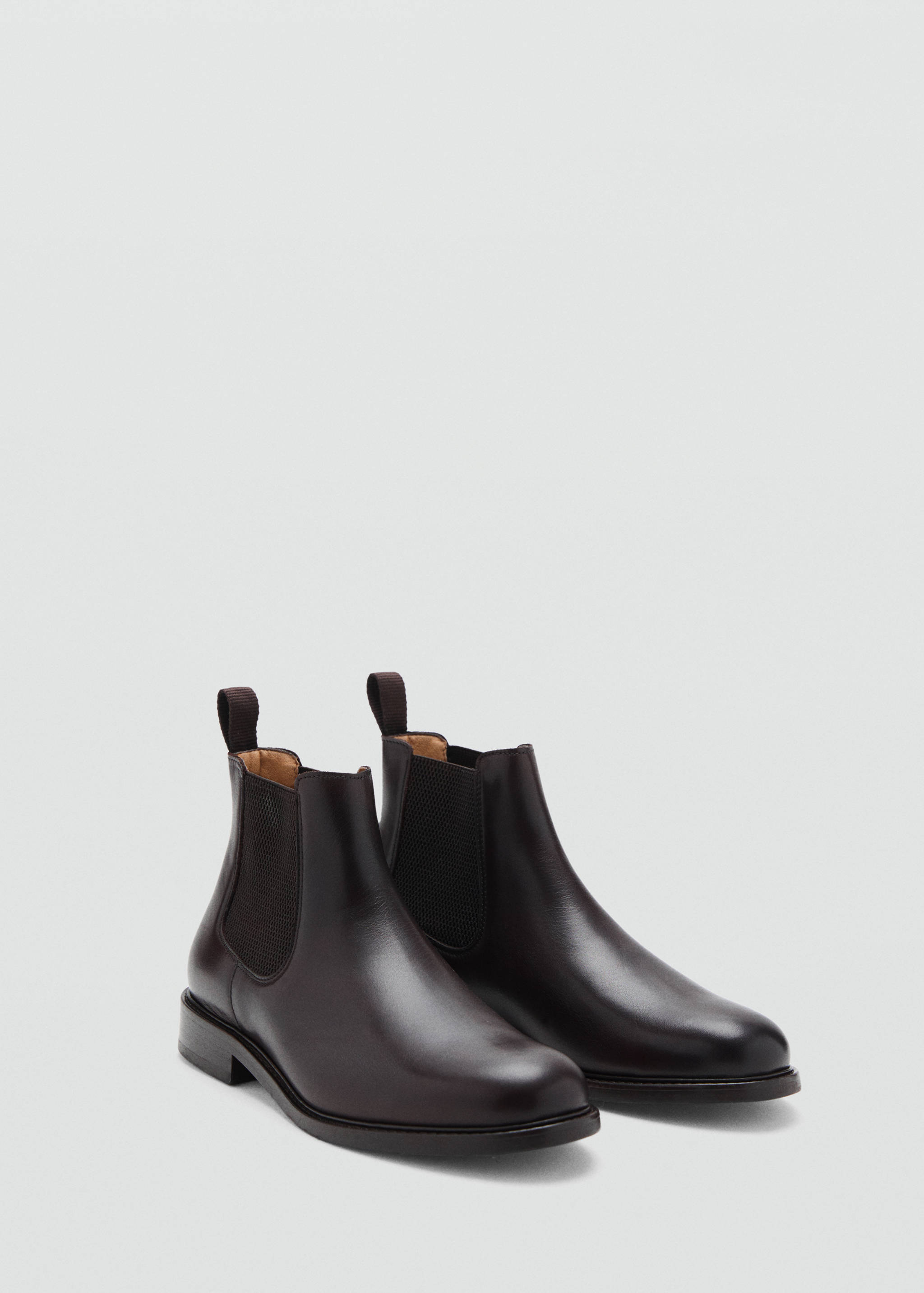 Bottines chelsea cuir effet patiné - Plan moyen