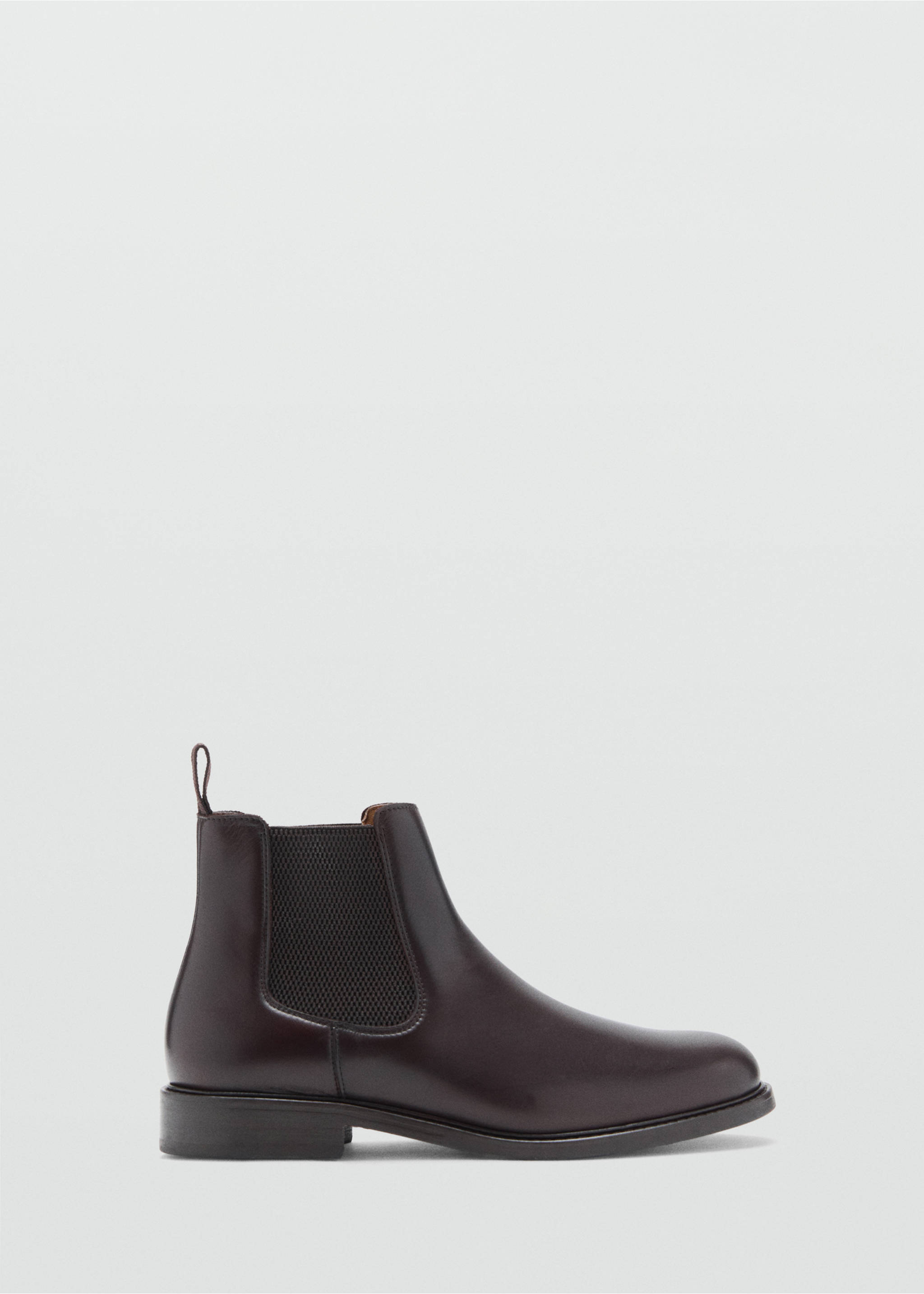 Bottines chelsea cuir effet patiné - Article sans modèle, Marron. Ref: 17046002-00.