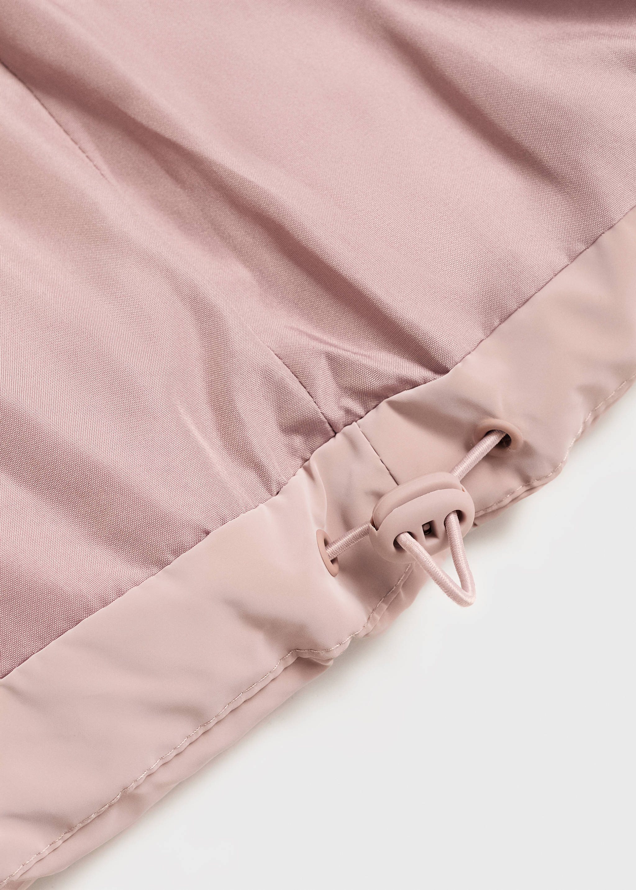 Waxed-effect padded anorak - Details of the article 0