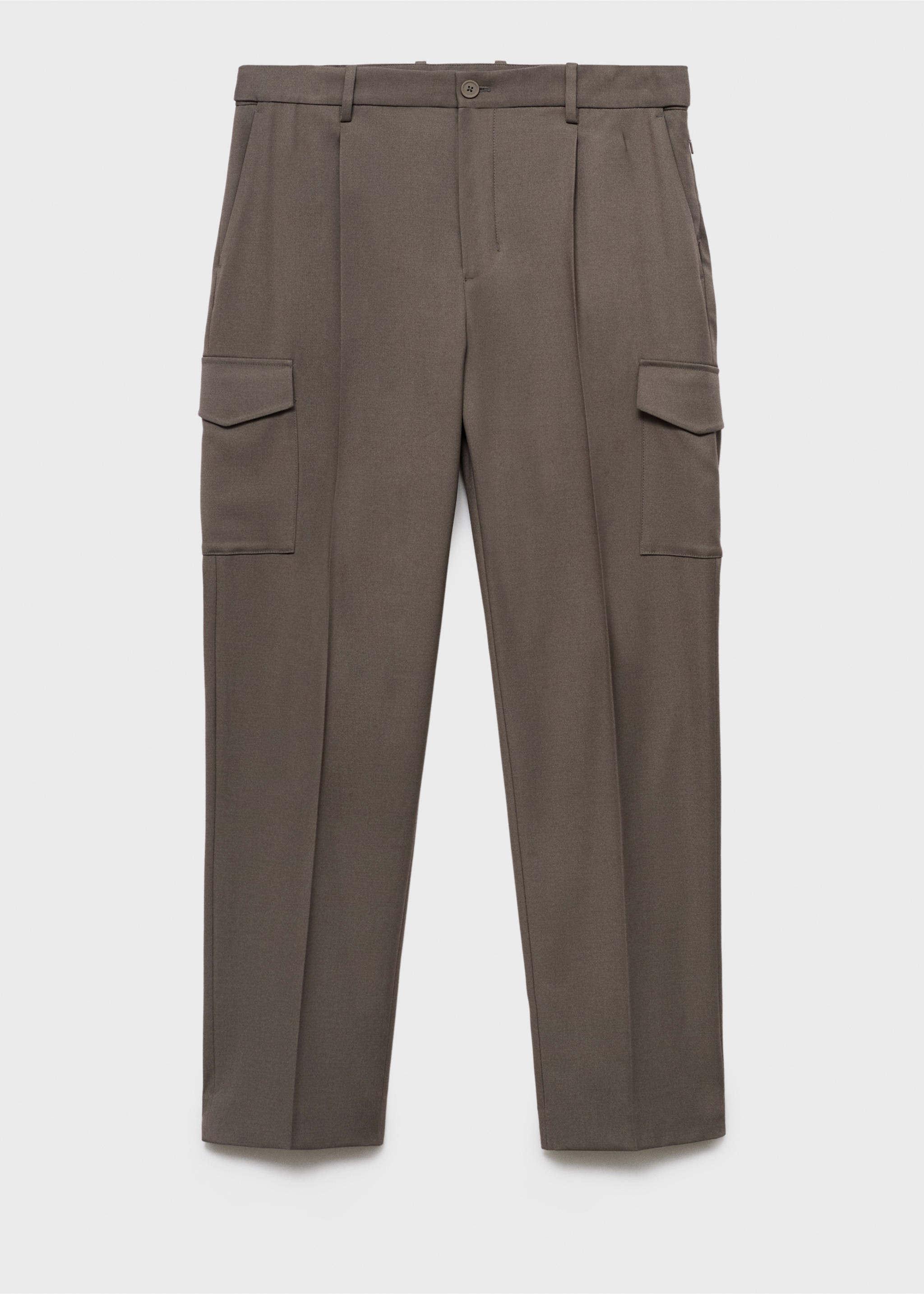 Slim-fit Thermolite® cargo trousers - Article without model, Medium Brown. Ref: 17046328-00.