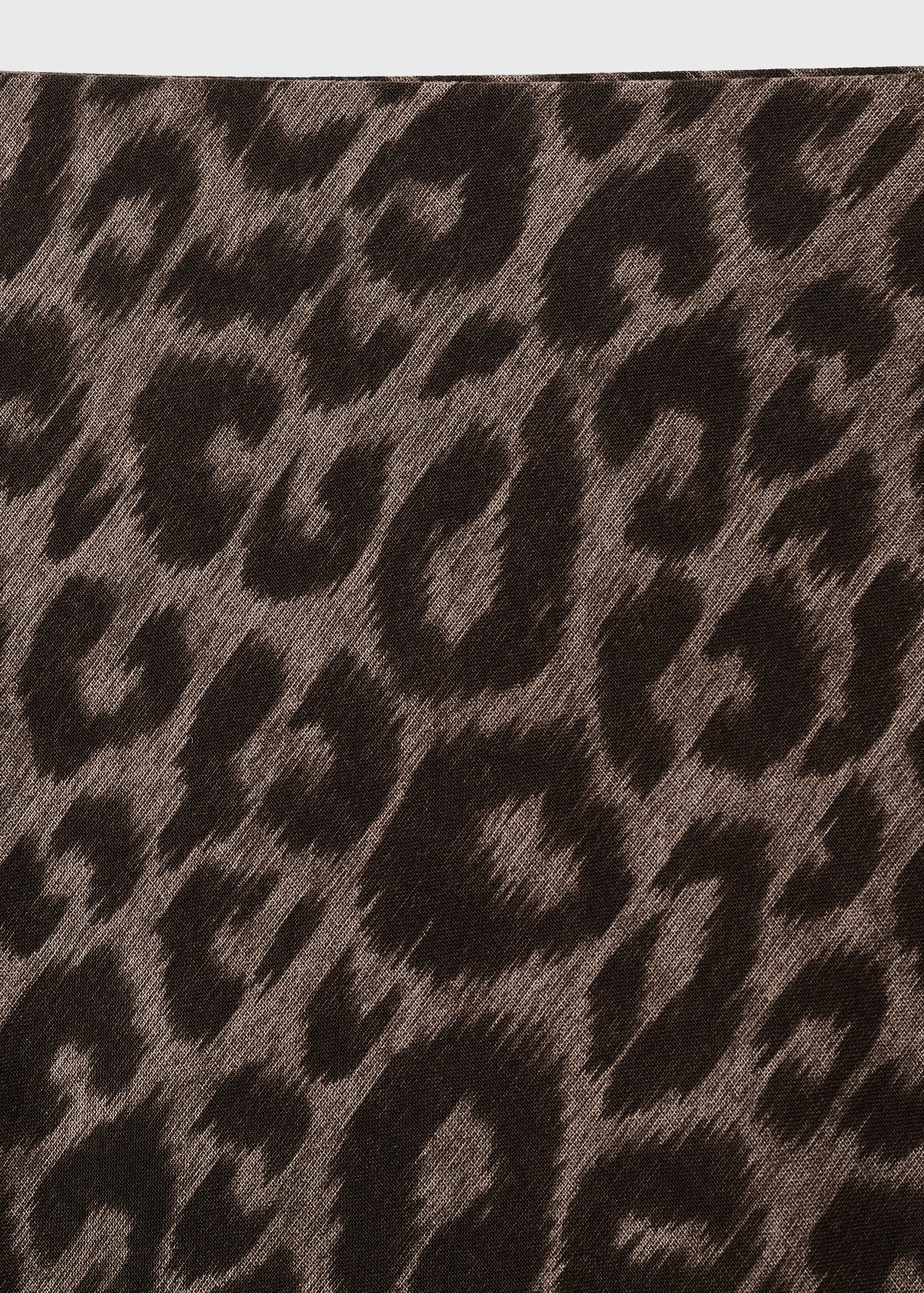 Long leopard-print skirt - Details of the article 8