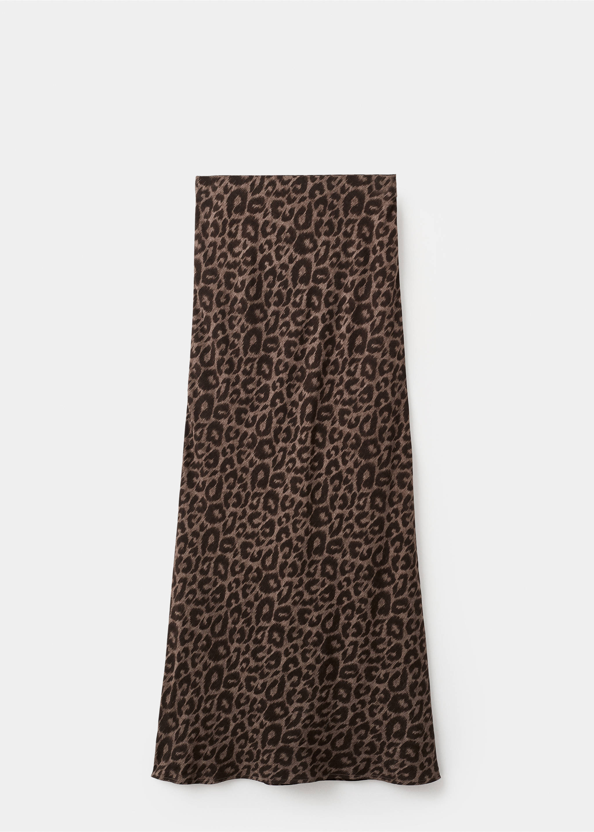 Long leopard-print skirt - Article without model, Brown. Ref: 17046333-00.