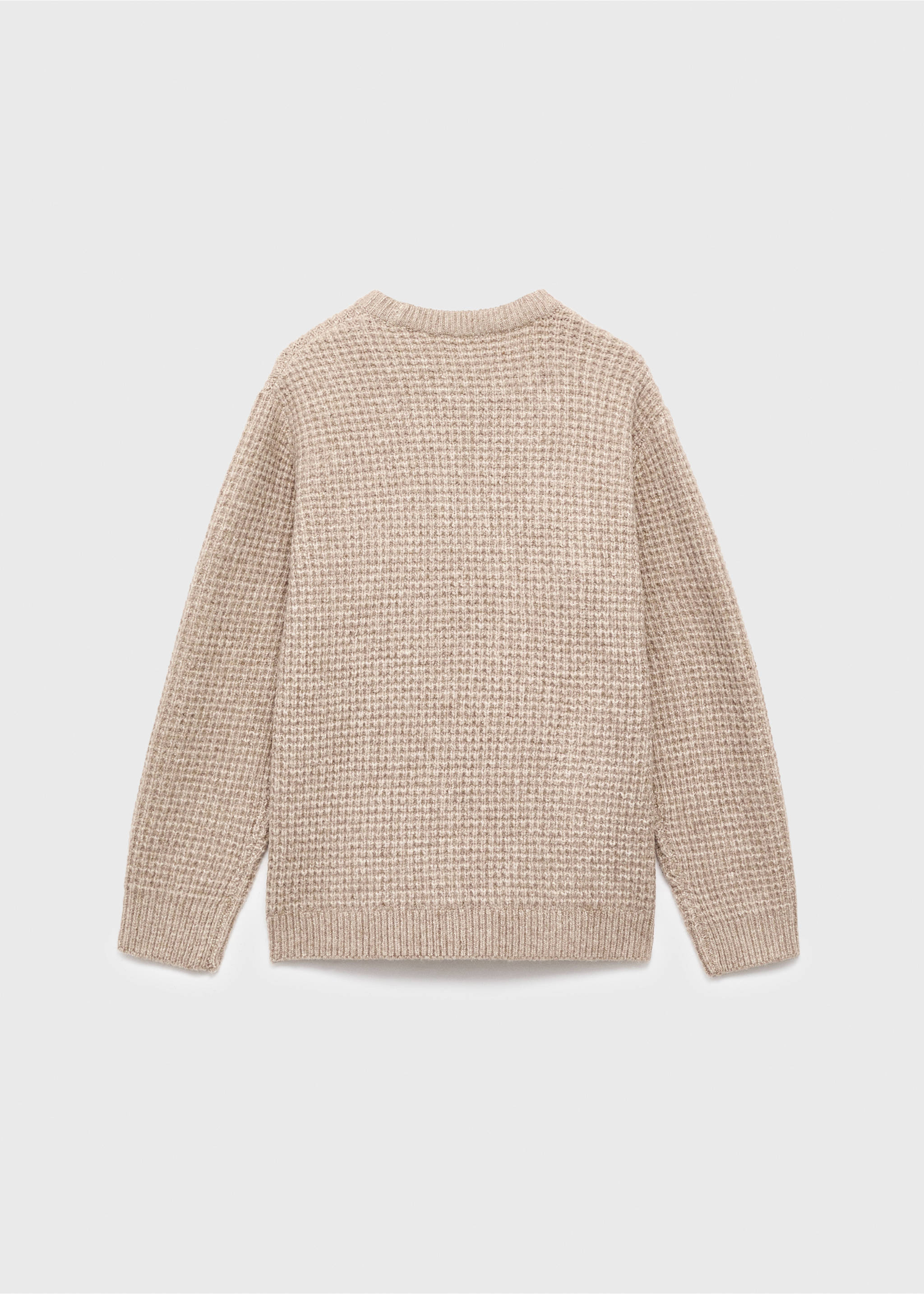 Chunky-knit sweater - Reverse of the article, Medium Brown. Ref: 17046339-00.