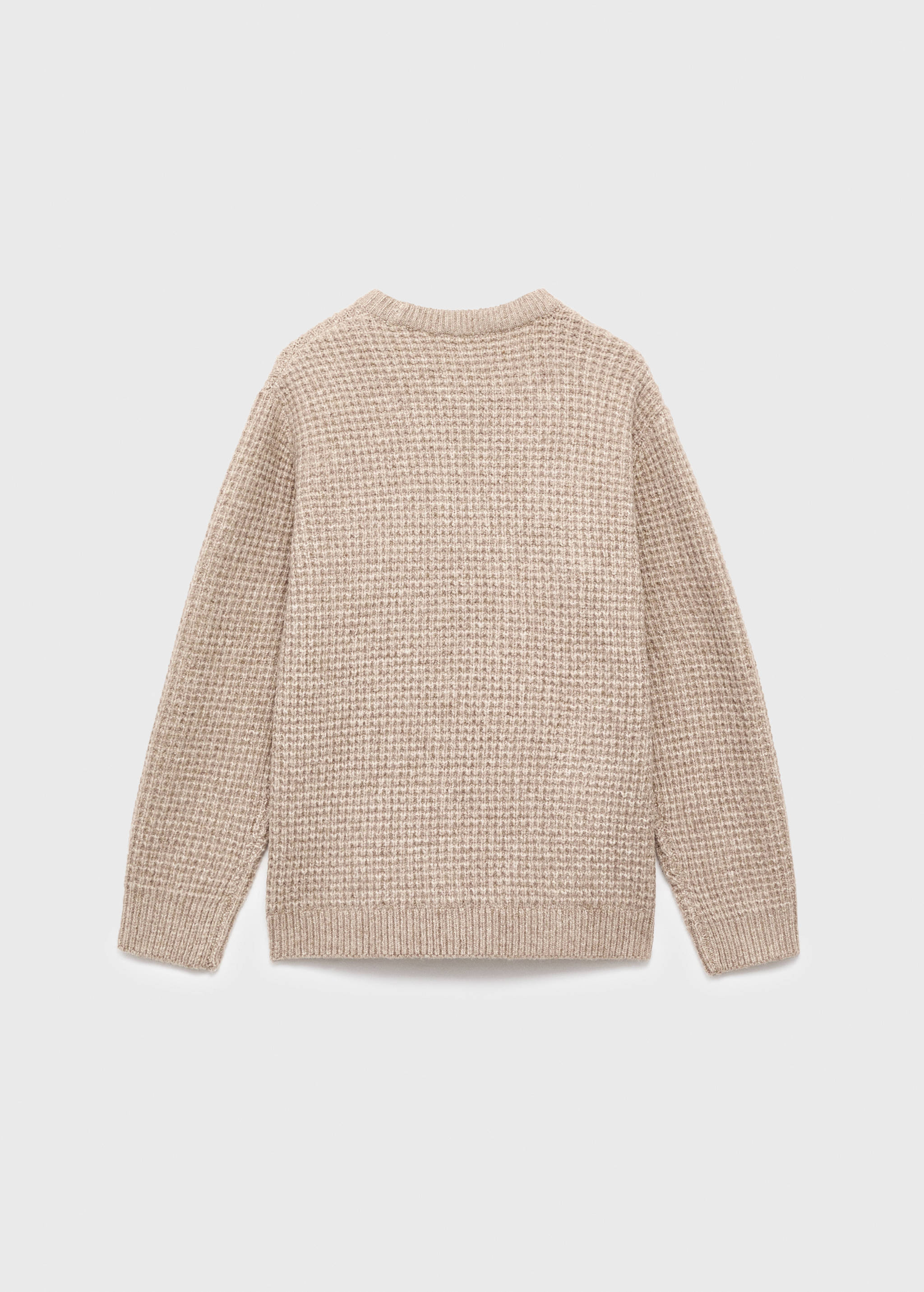 Chunky-knit sweater - Reverse of the article