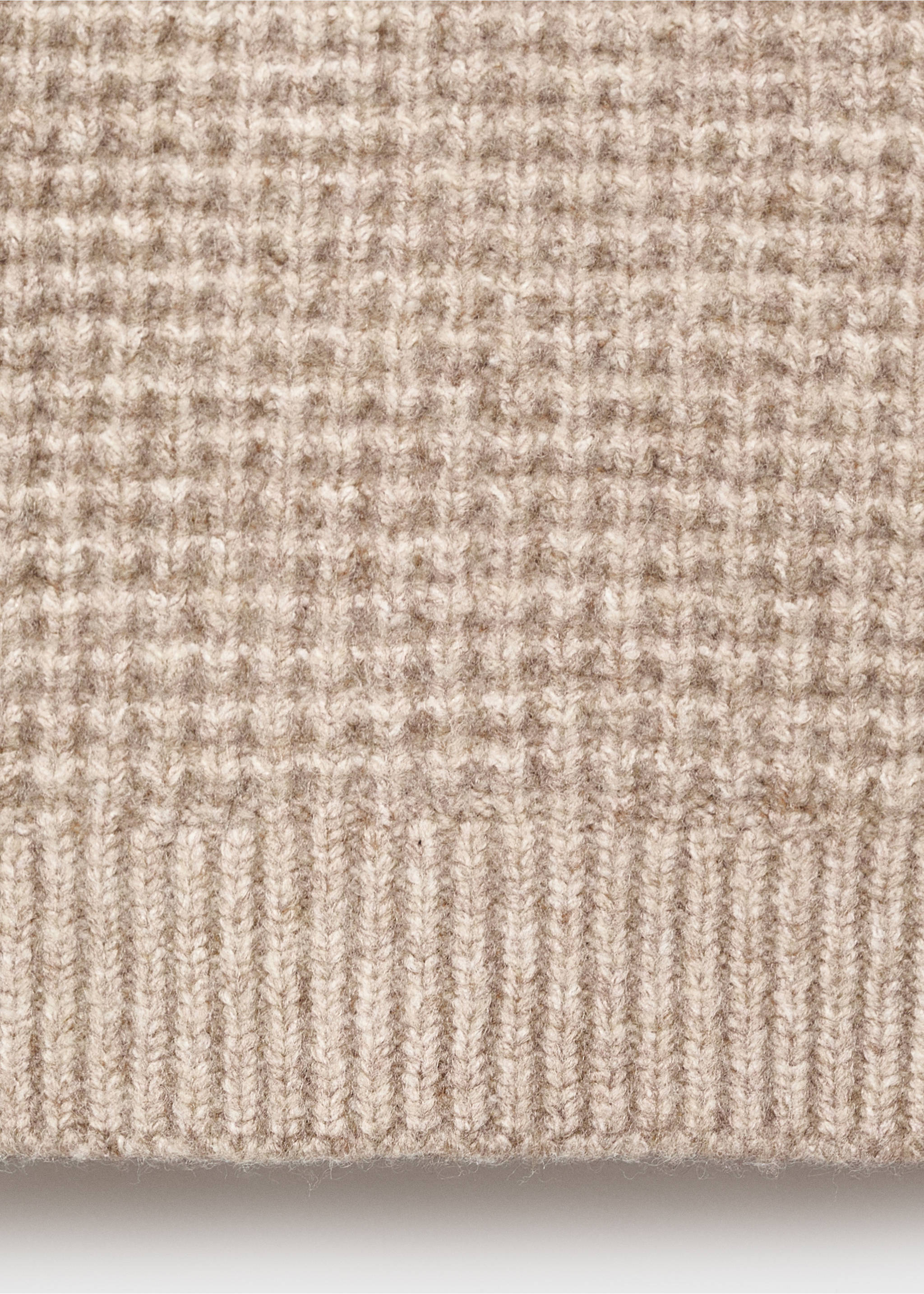Chunky-knit sweater - Details of the article 0, Medium Brown. Ref: 17046339-00.