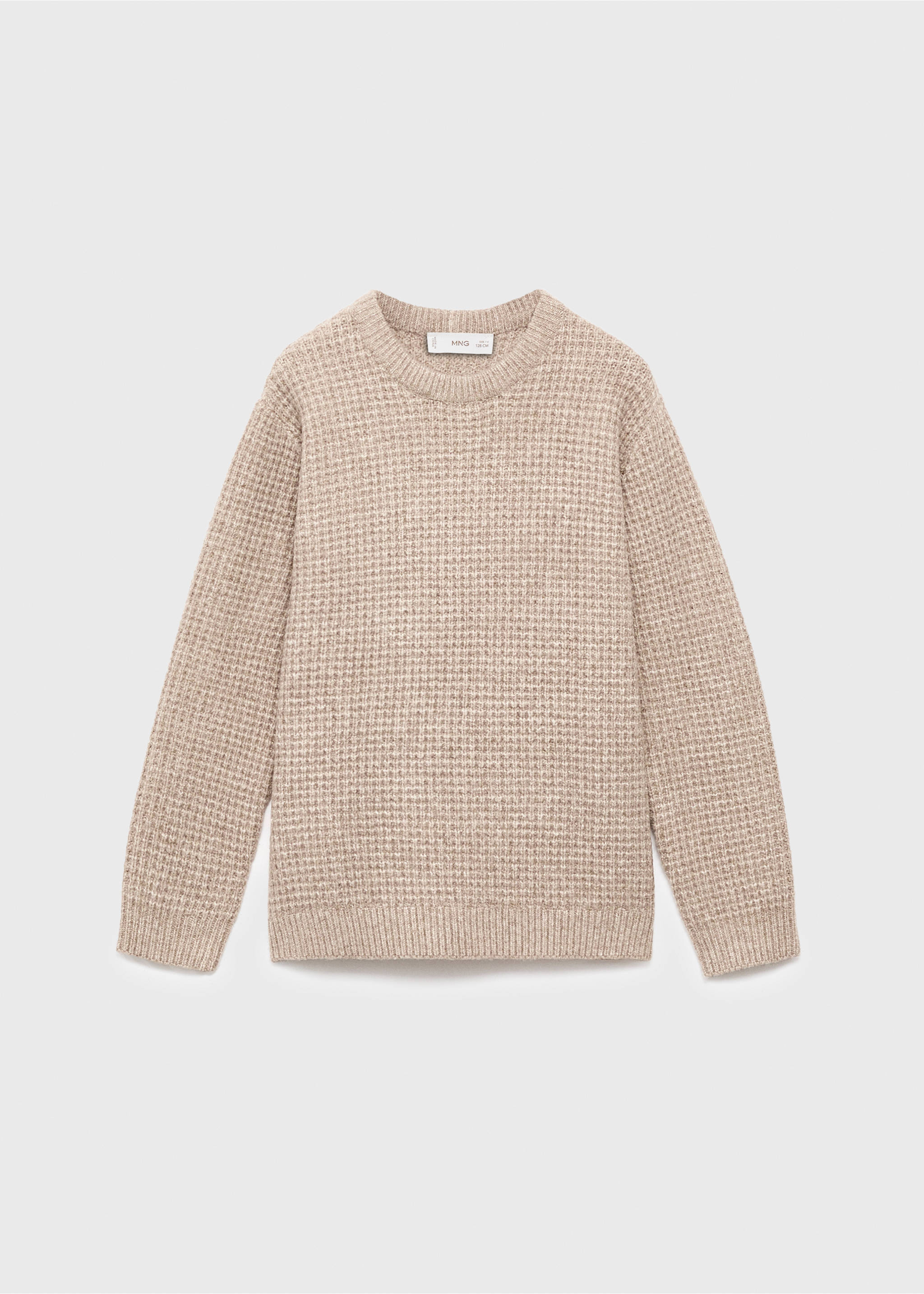 Chunky-knit sweater - Article without model, Medium Brown. Ref: 17046339-00.