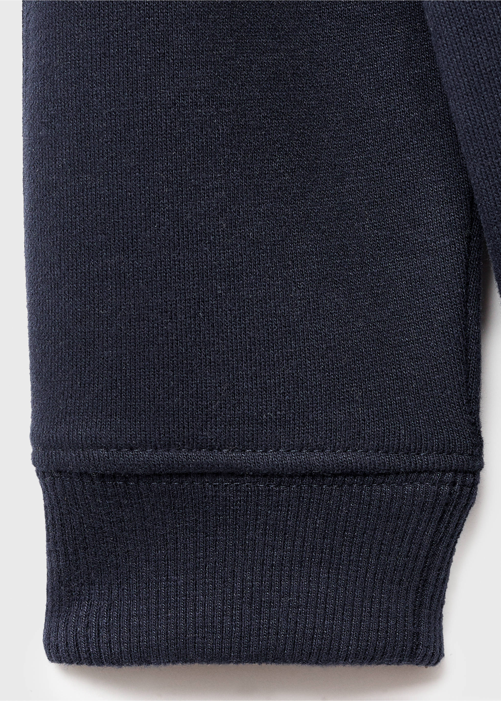 Printed embroidered sweatshirt - Details of the article 0, Navy. Ref: 17046340-00.