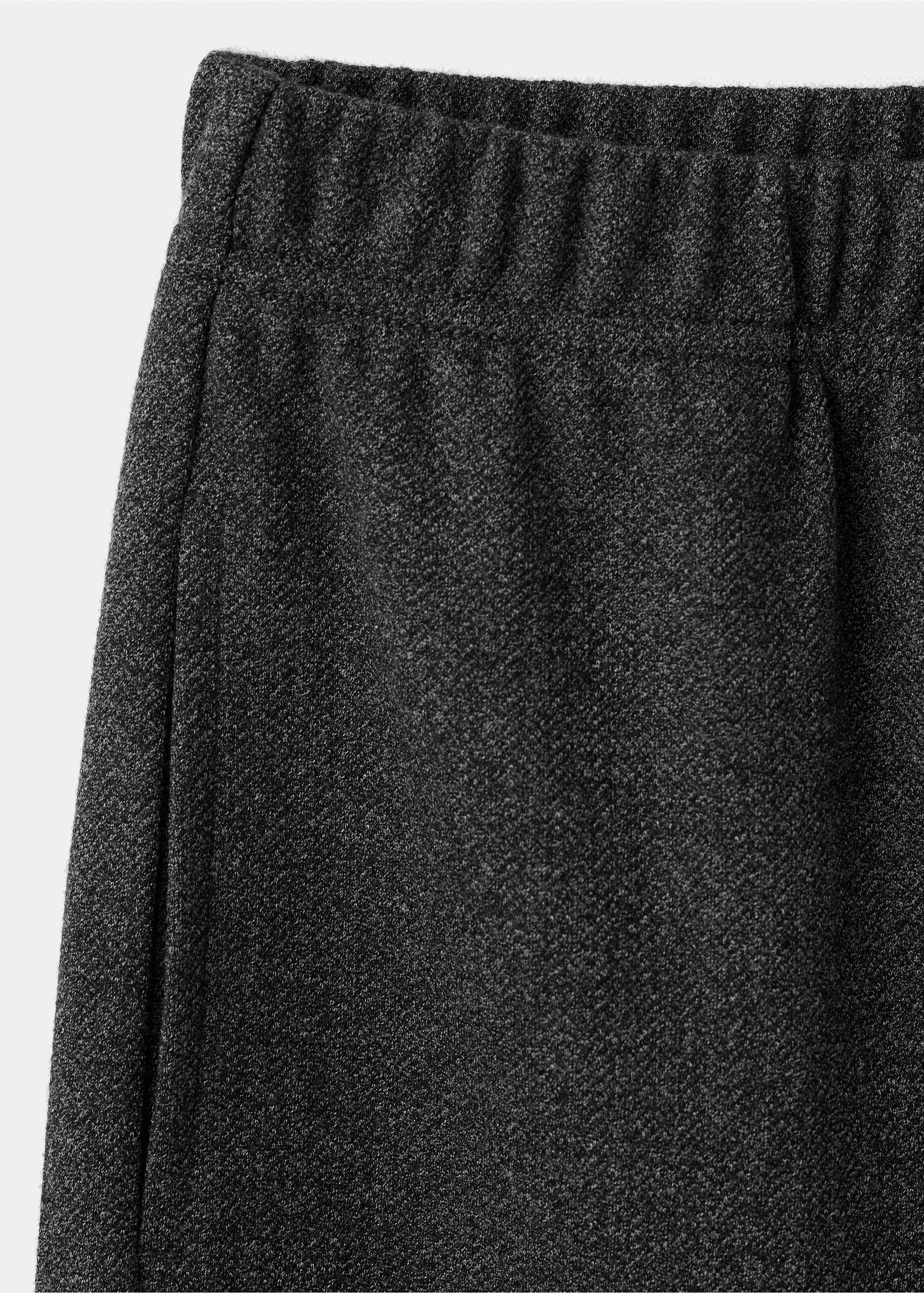 Pantalon maille coton lin - Détail de l'article 0, Gris chiné foncé. Ref: 17046341-00.