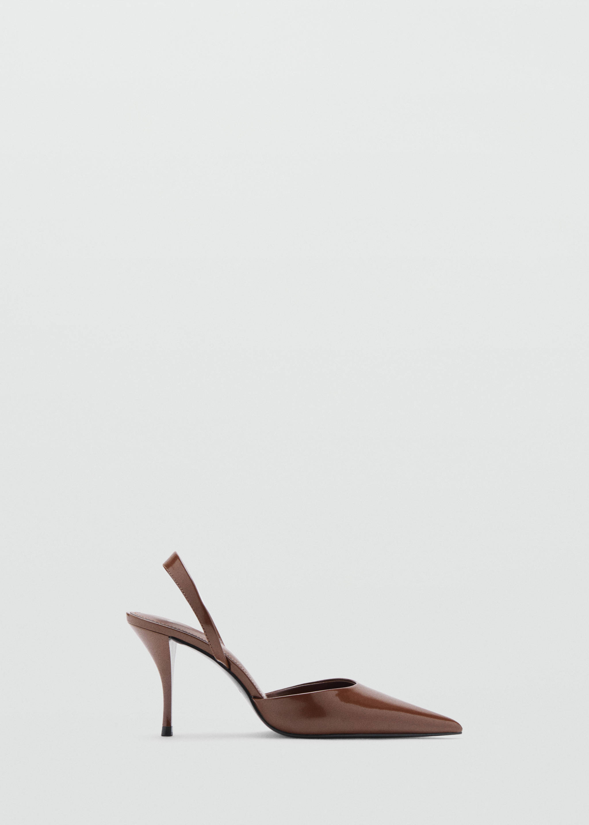 Patent leather pointed-toe court shoes - Article without model