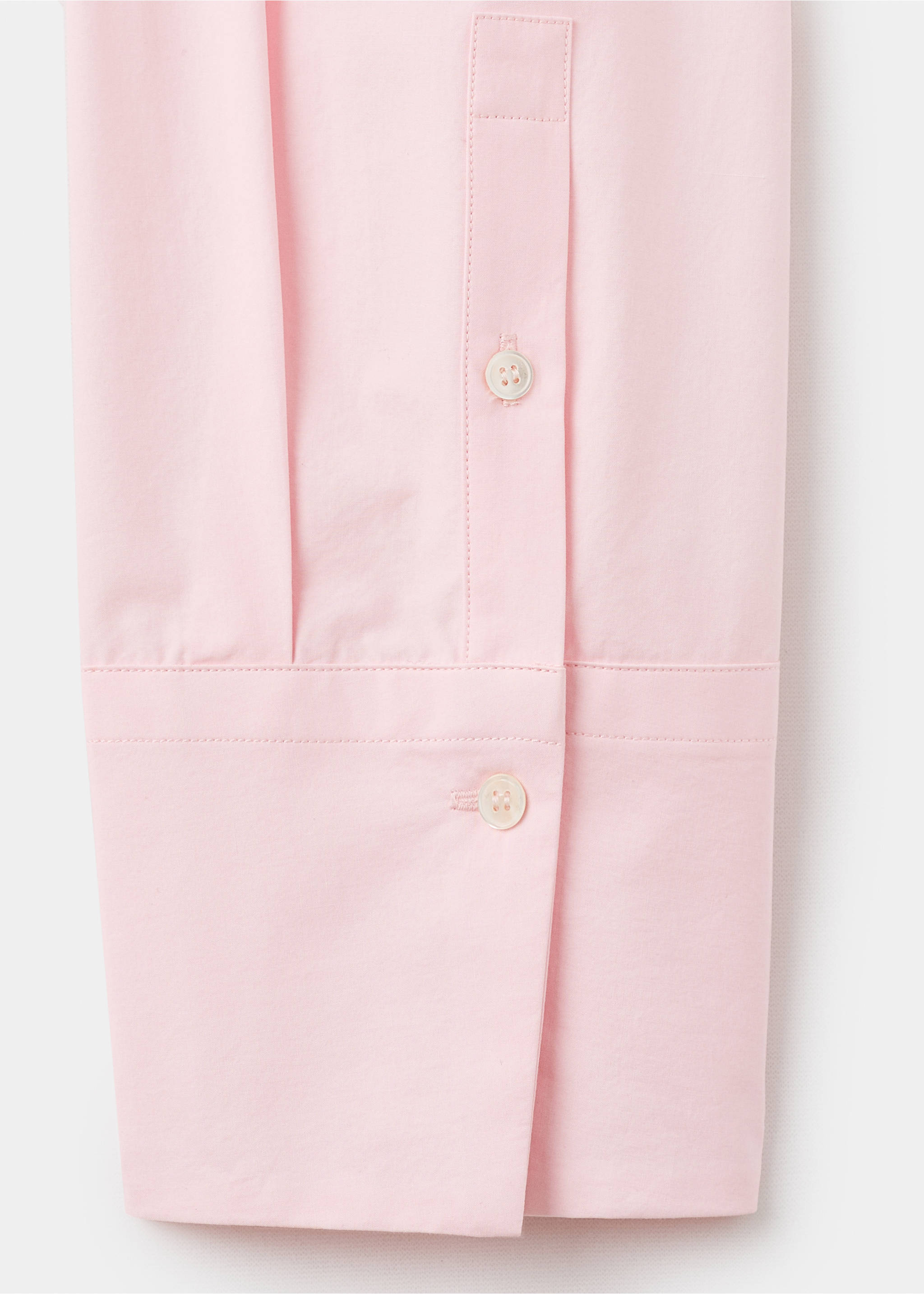 Poplin blouse with handkerchief - Details of the article 0, Pastel Pink. Ref: 17046360-00.