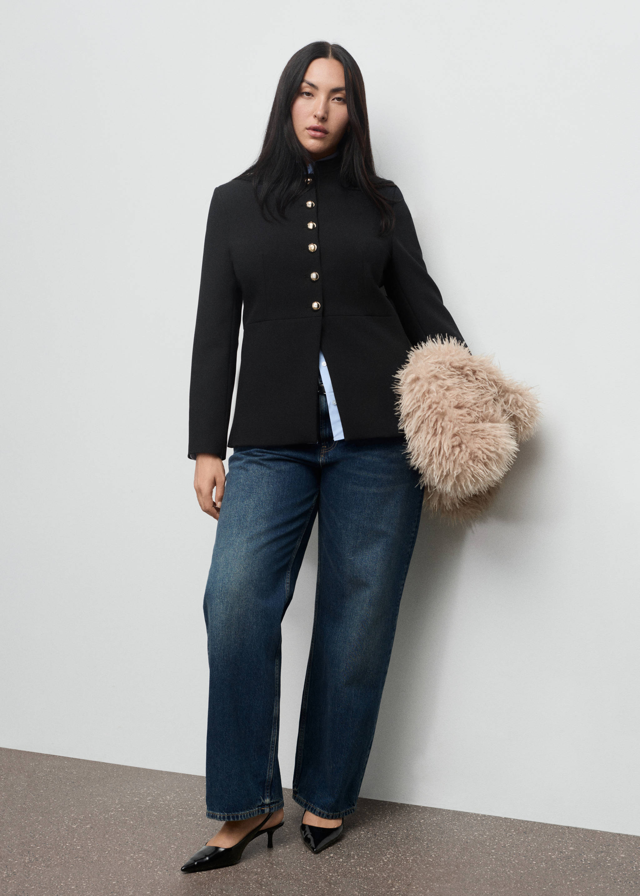 Chaqueta cuello tira botones joya - Detalle del artículo 3