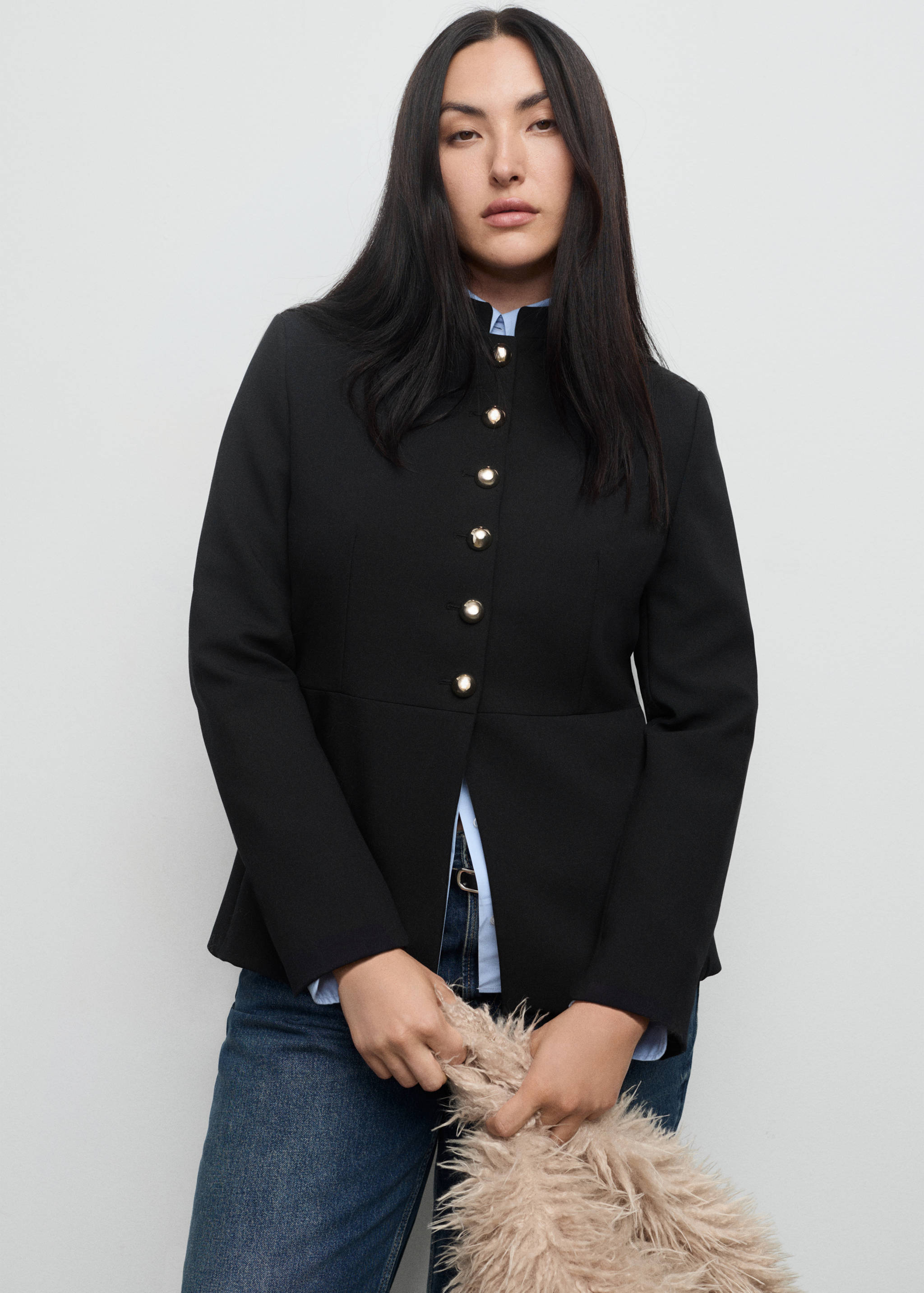 Chaqueta cuello tira botones joya - Detalle del artículo 5