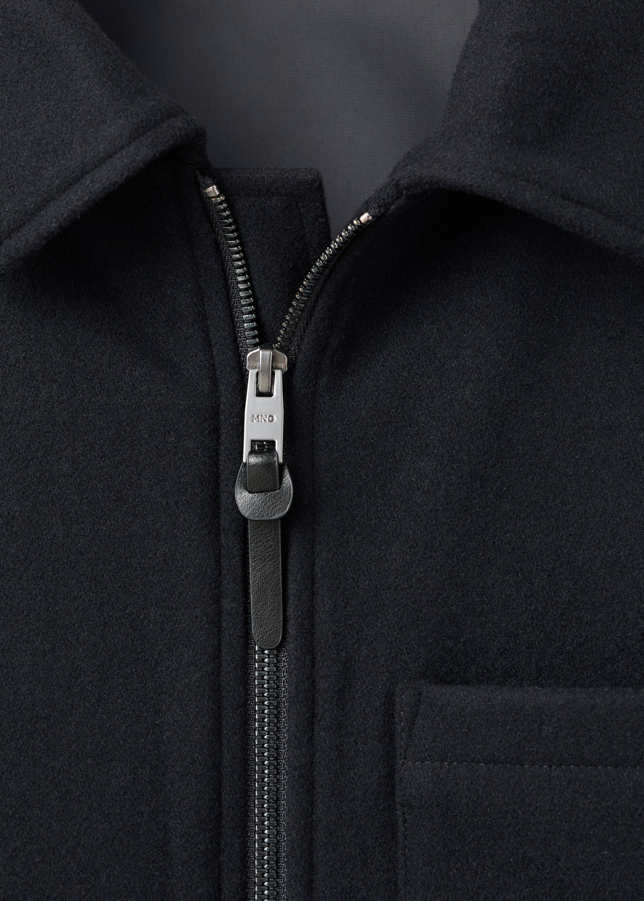 Wool-blend jacket with pocket - Details of the article 8