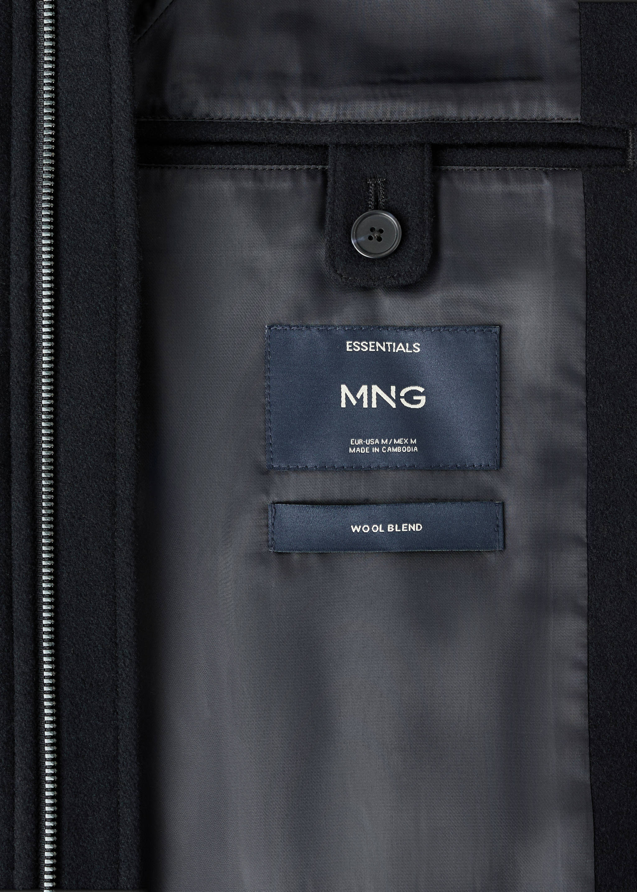 Wool-blend jacket with pocket - Details of the article 0