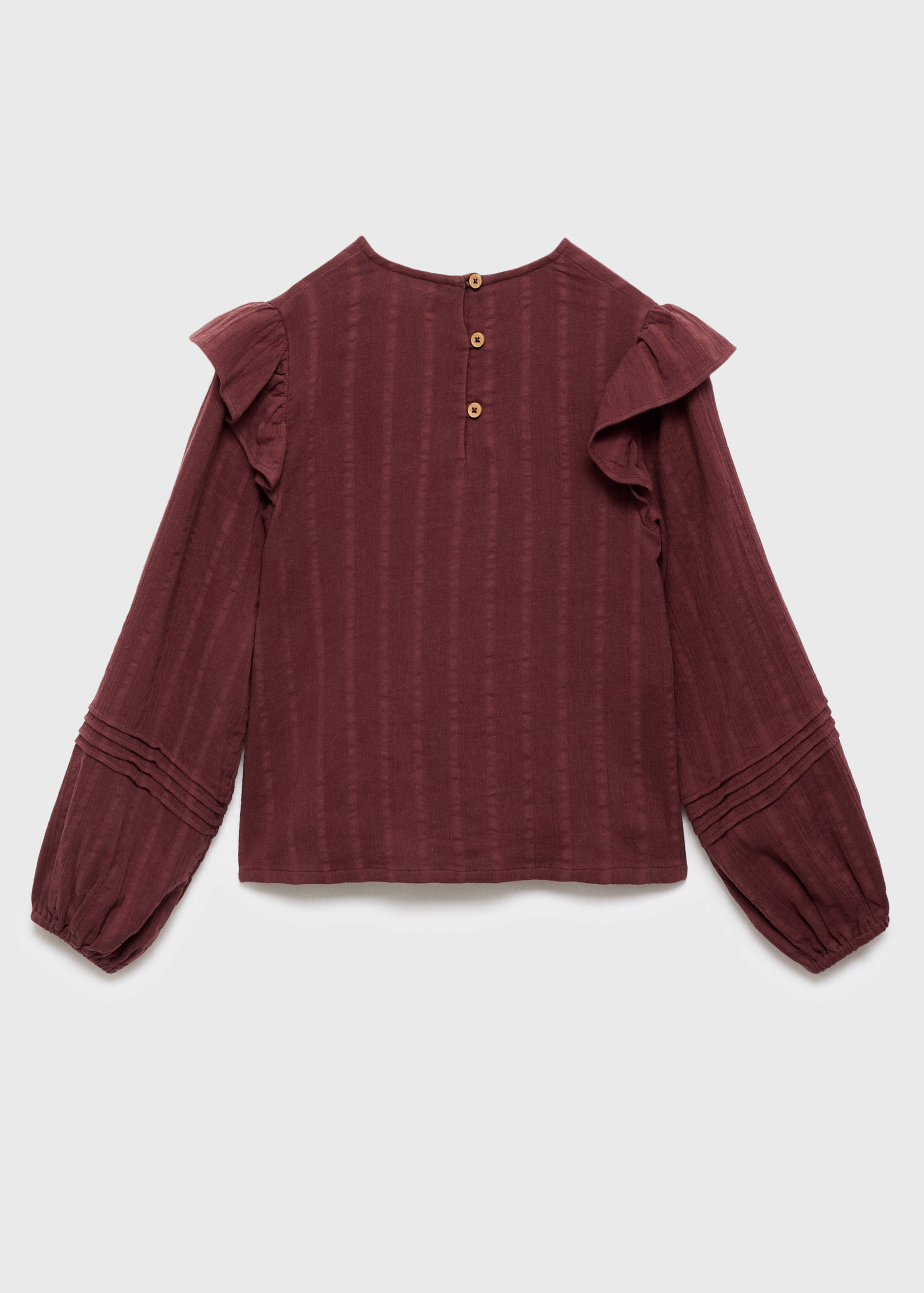 Blouse with pleat detail - Reverse of the article