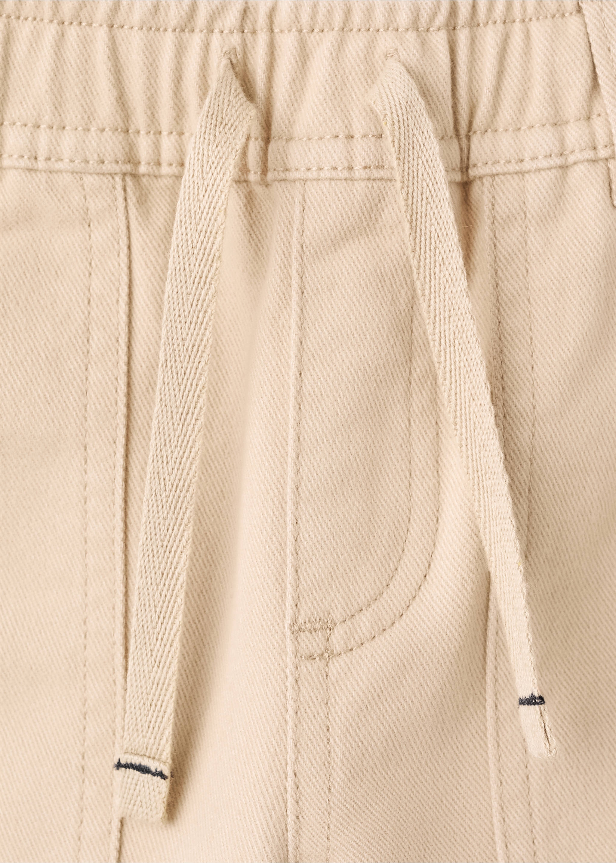 Gerade Baumwollhosen - Detail des Artikels 8, Sandfarben. Ref: 17046728-00.
