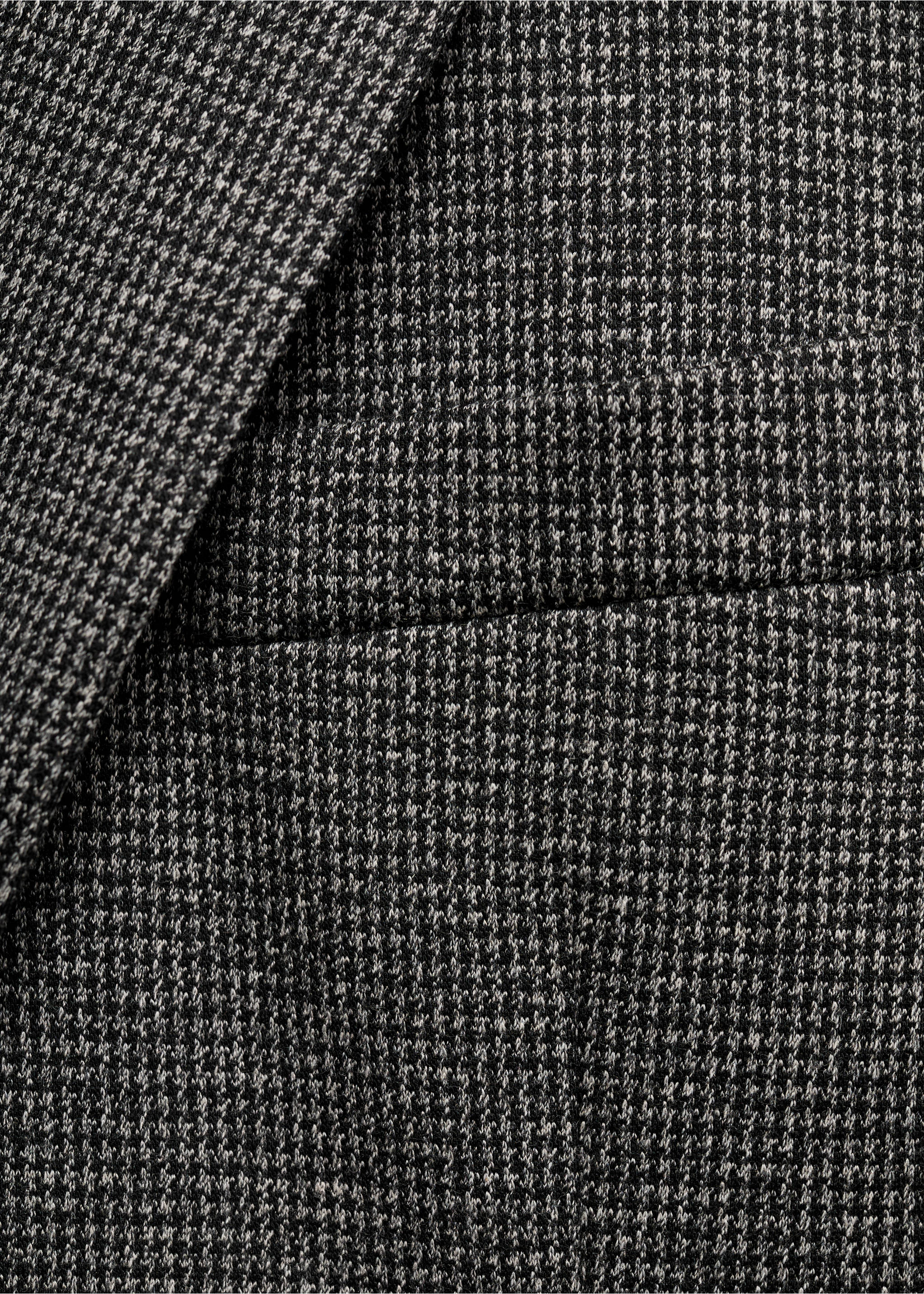 Slim fit microstructure blazer - Details of the article 0, Medium Heather Grey. Ref: 17046732-00.