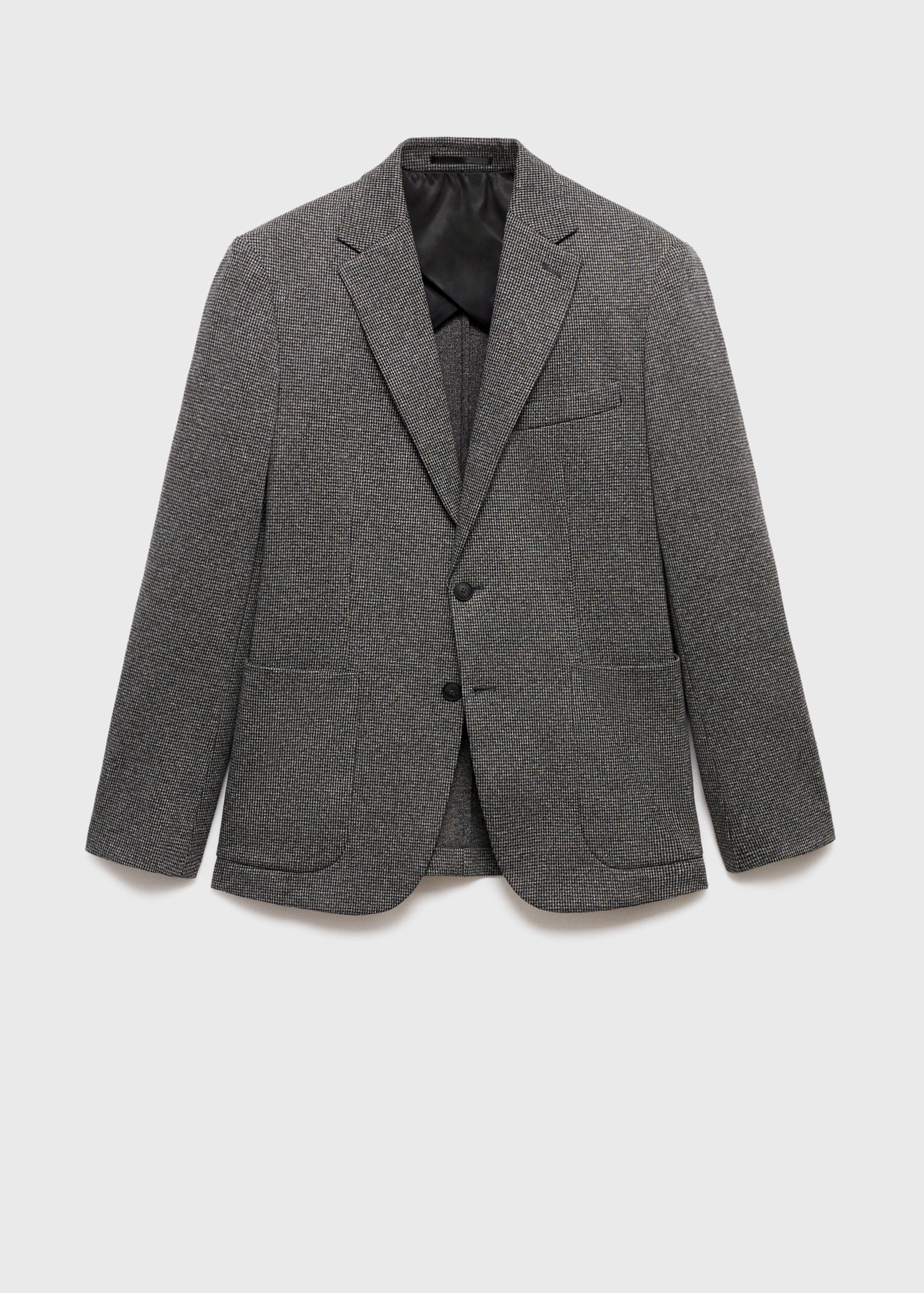 Slim fit microstructure blazer - Article without model