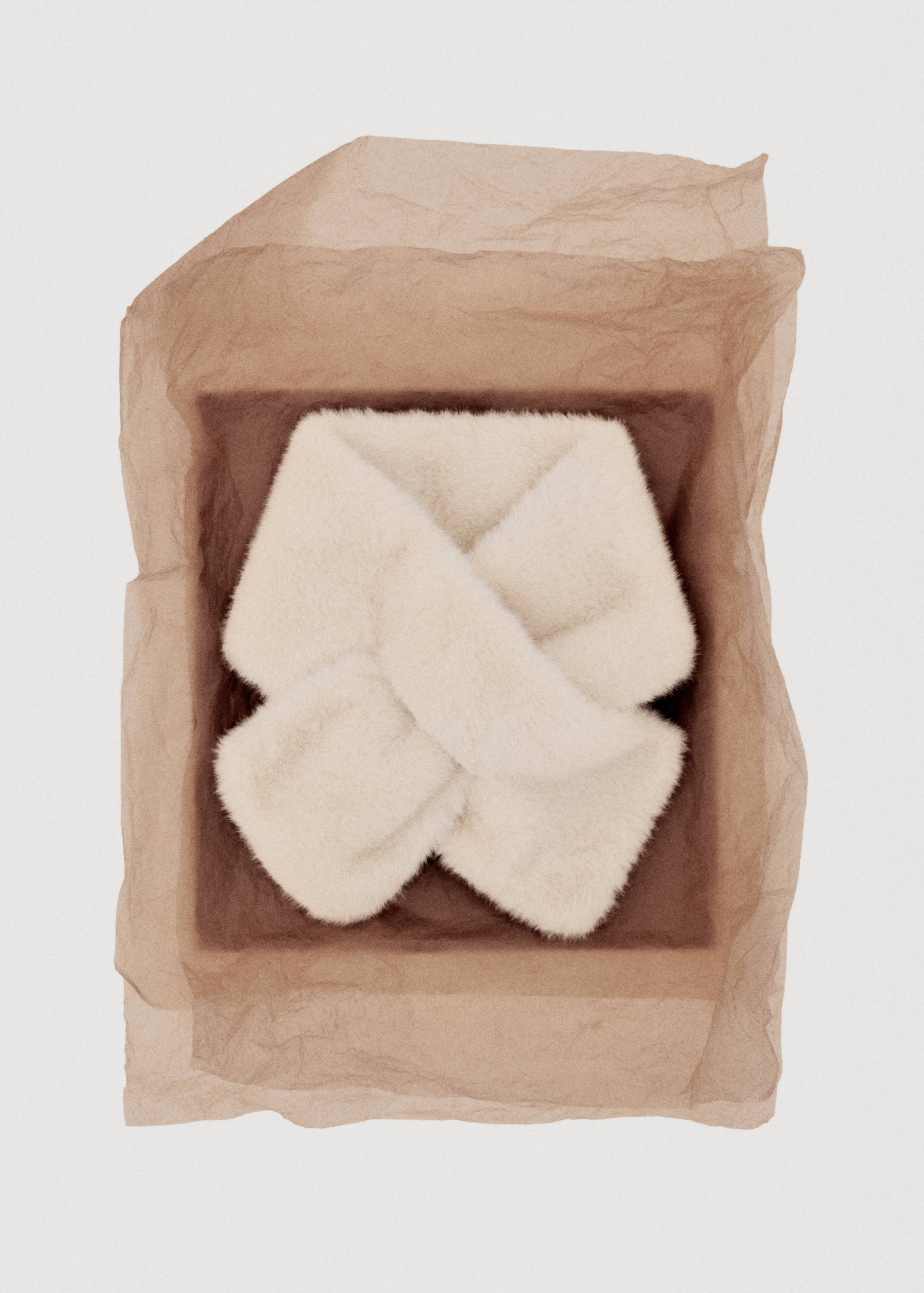 Fur-effect scarf - Details of the article 7