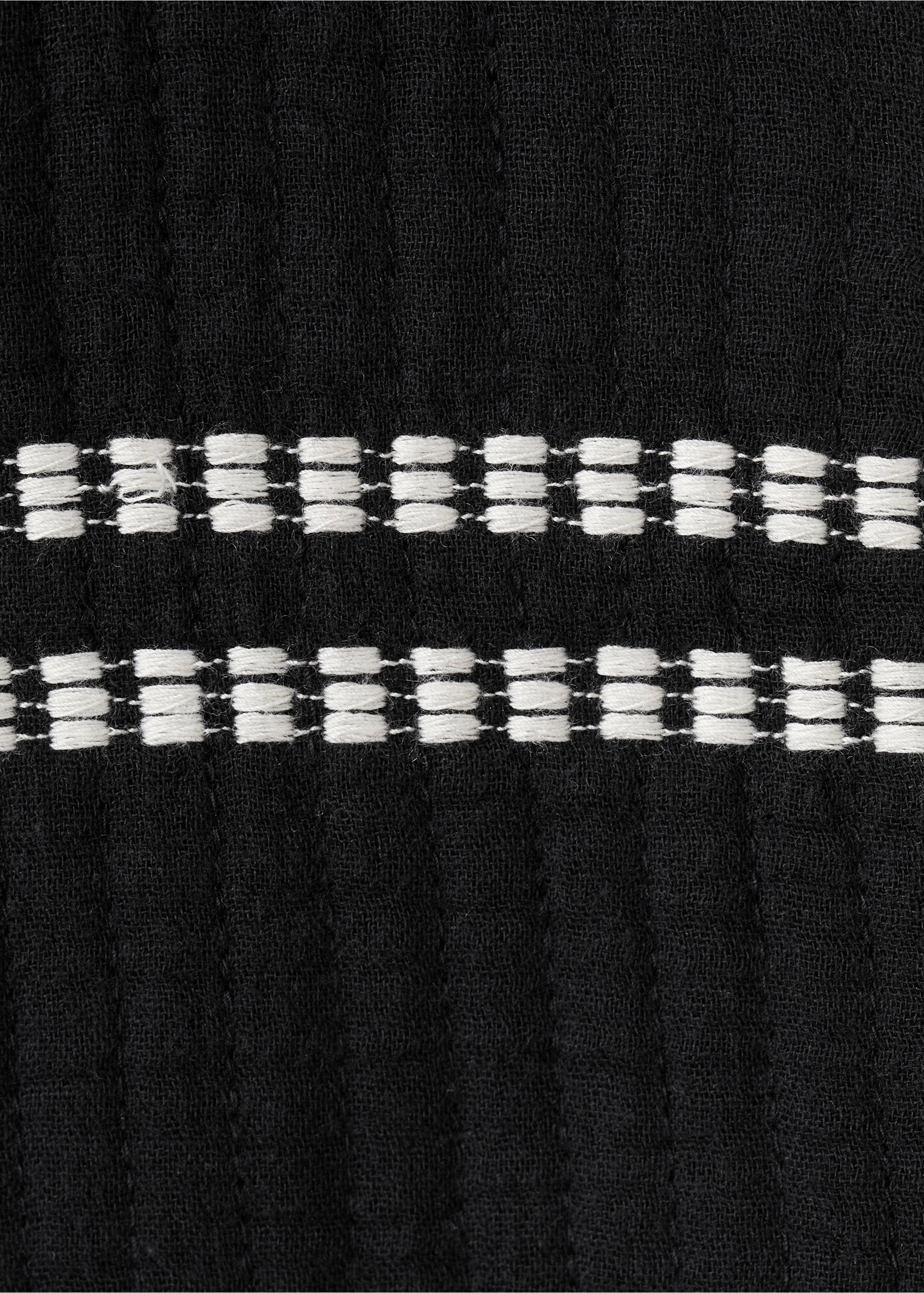 Embroidered waistcoat with belt - Details of the article 0, Black. Ref: 17046738-00.