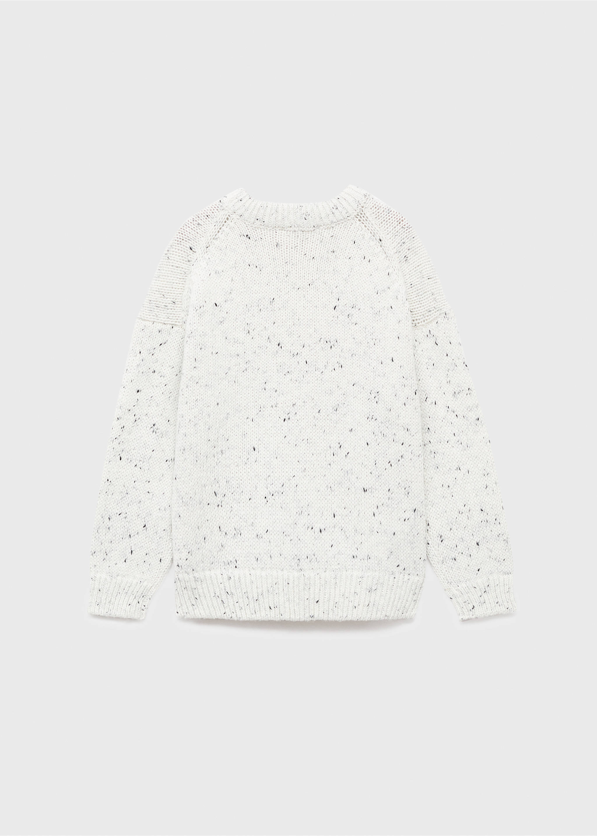 Flecked wool sweater - Reverse of the article, White. Ref: 17046742-00.