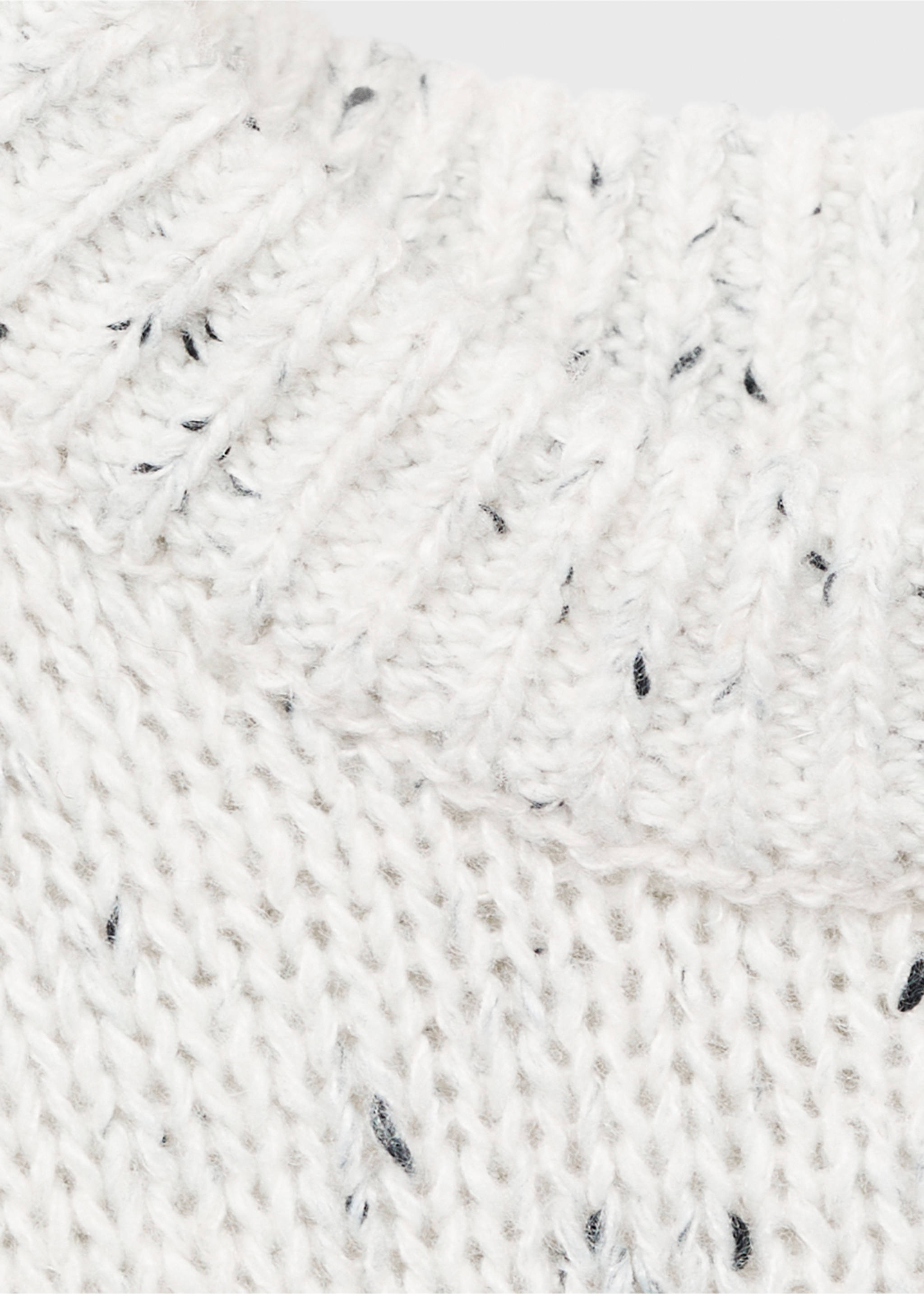 Flecked wool sweater - Details of the article 8, White. Ref: 17046742-00.