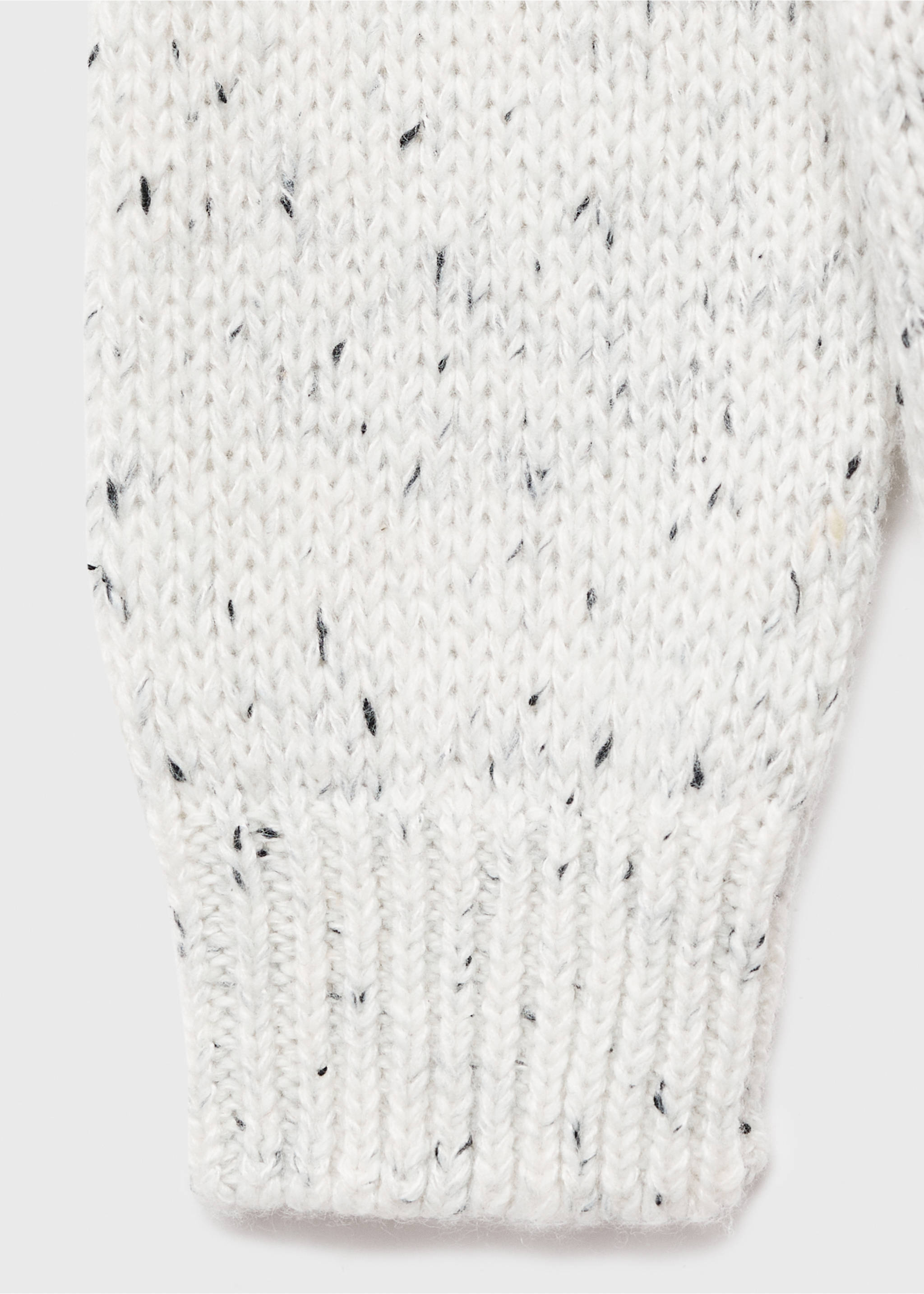 Flecked wool sweater - Details of the article 0, White. Ref: 17046742-00.