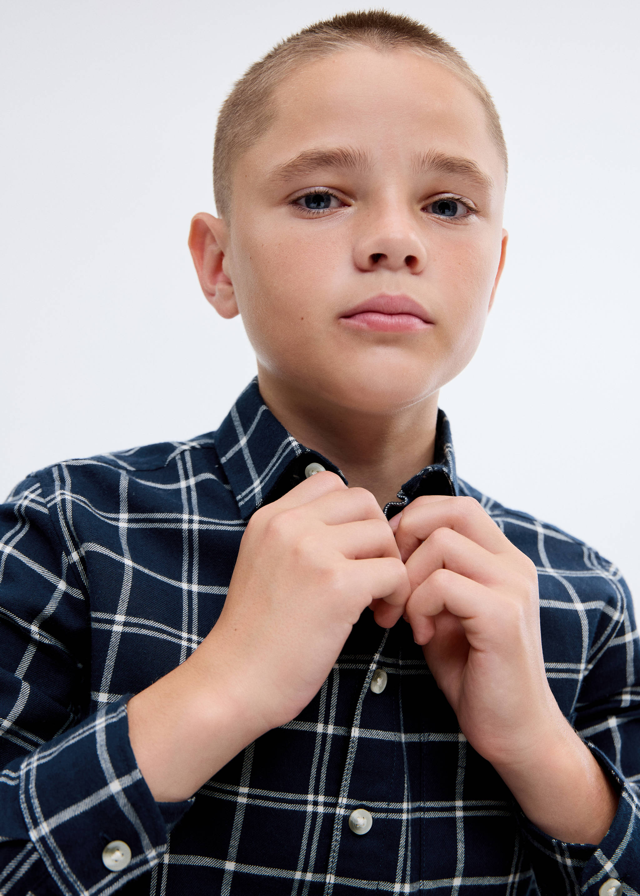 Cotton check shirt - Details of the article 1
