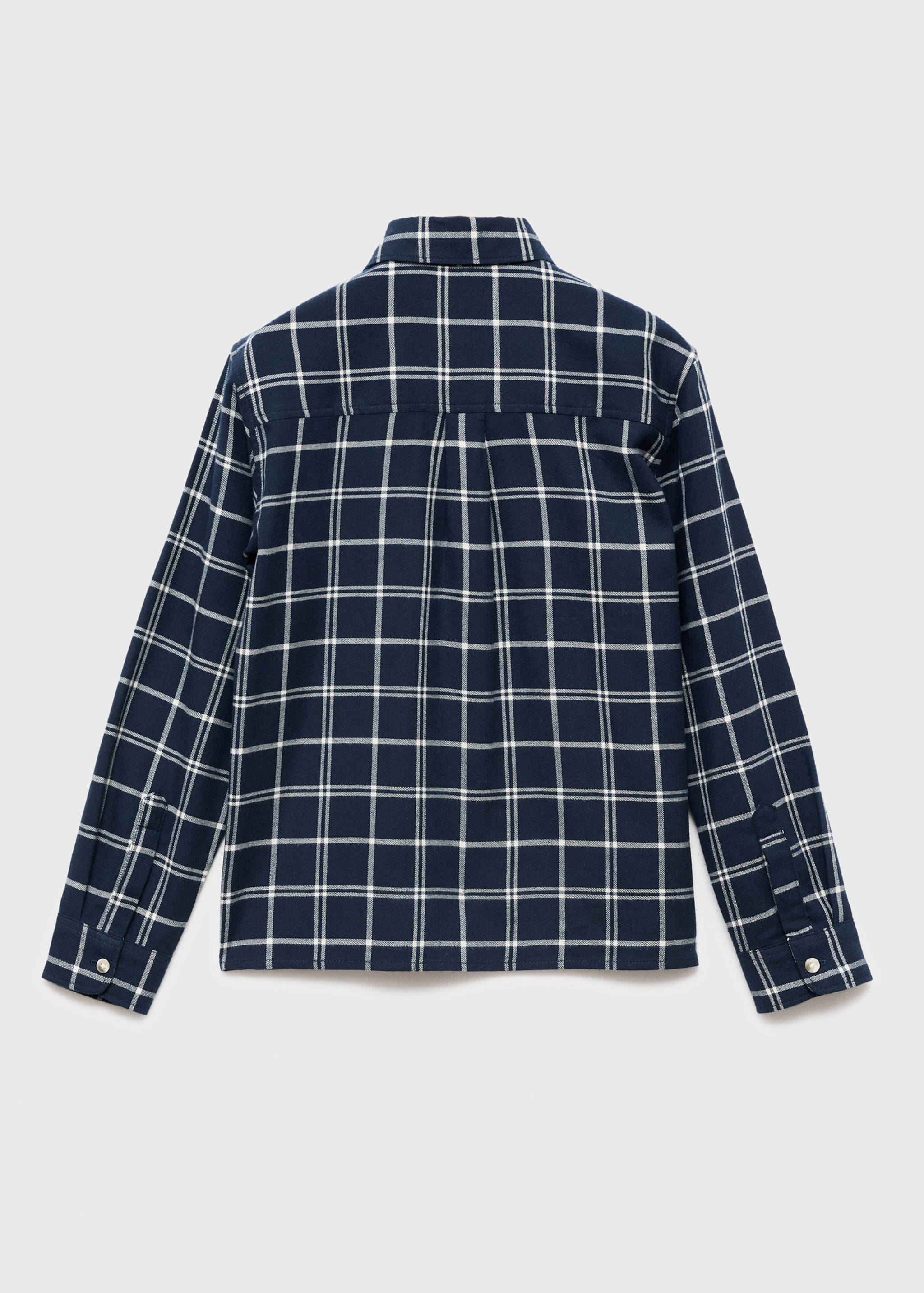Cotton check shirt - Reverse of the article