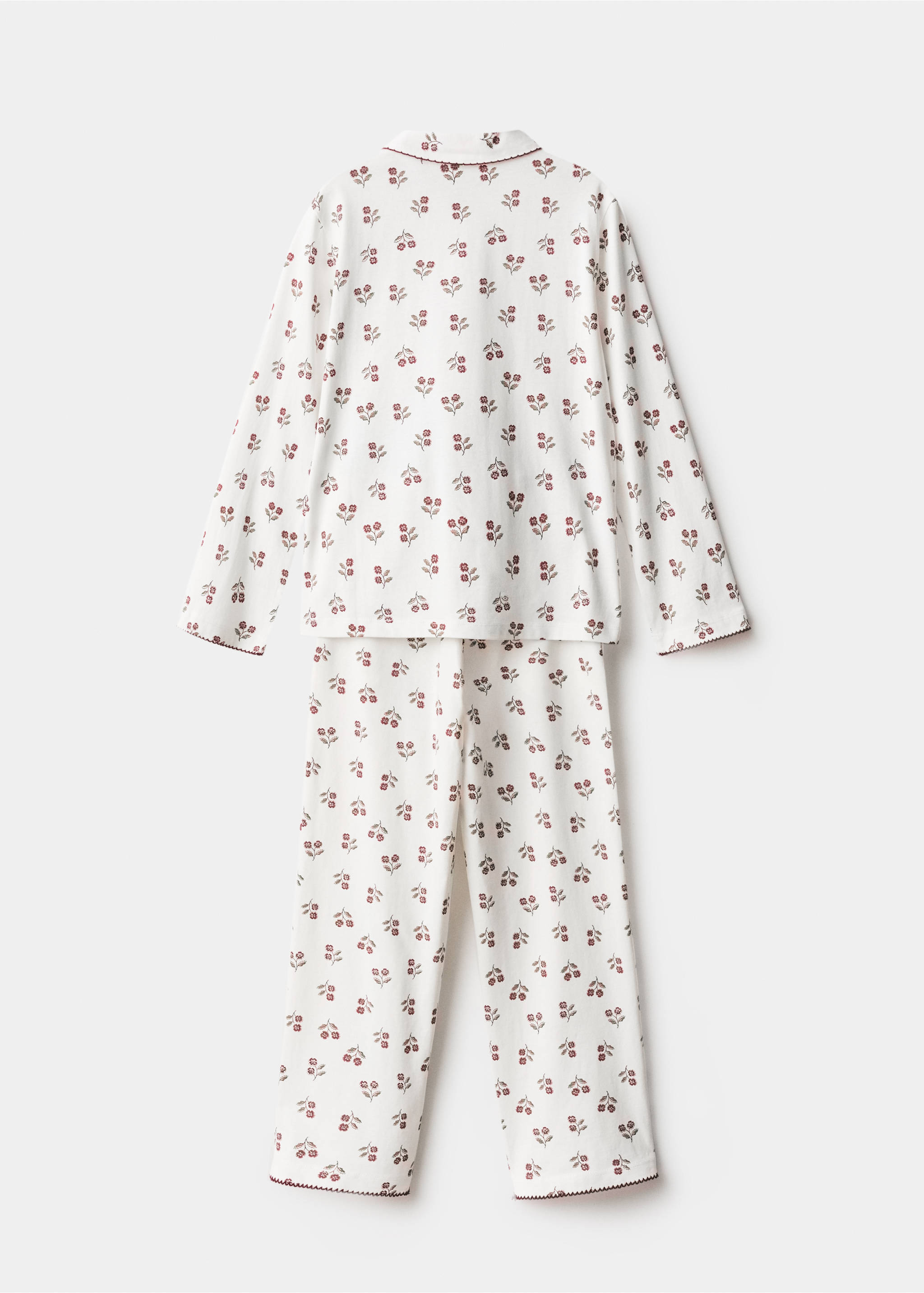 Printed long pyjamas - Reverse of the article, Off White. Ref: 17047128-00.