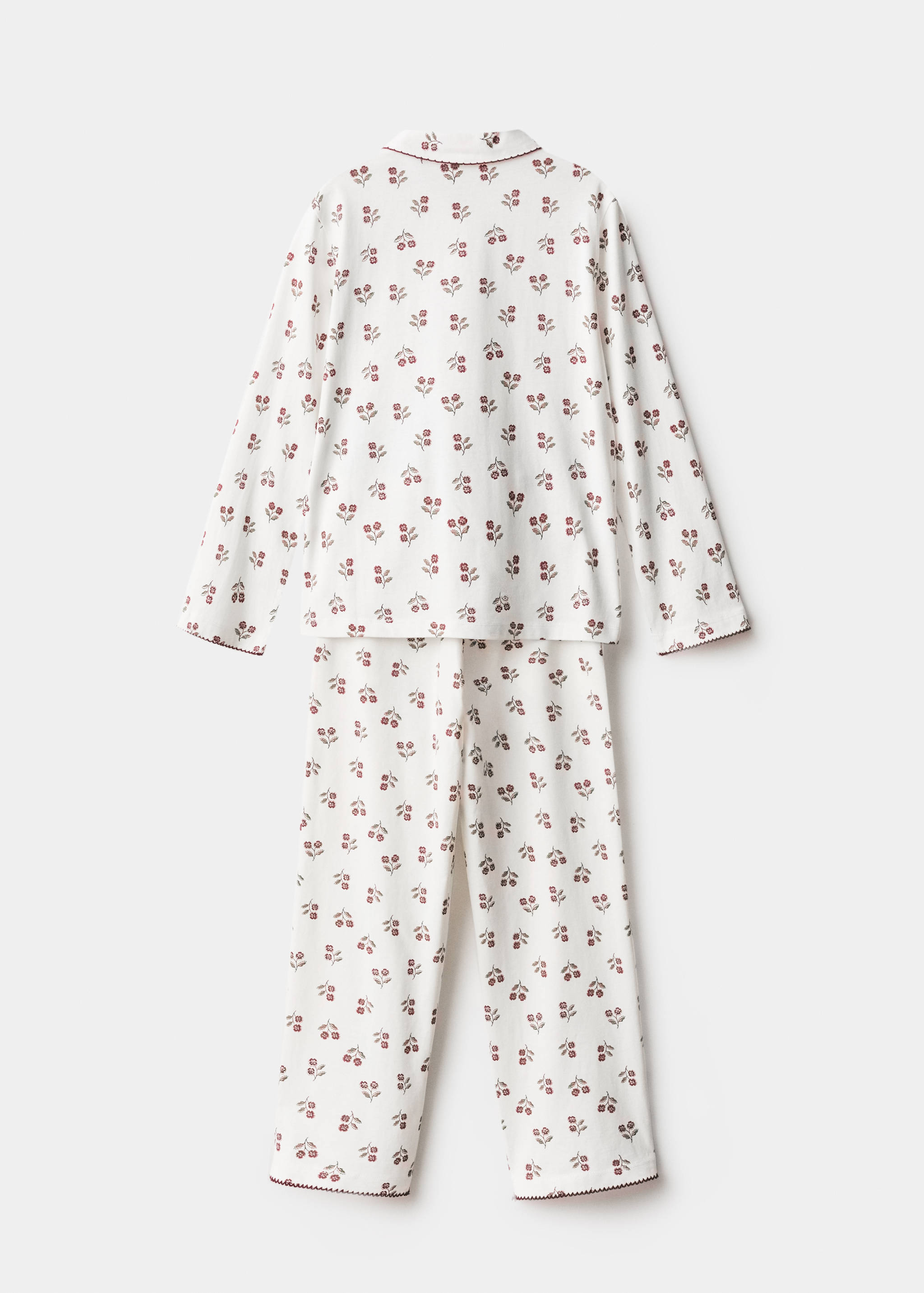 Printed long pyjamas - Reverse of the article