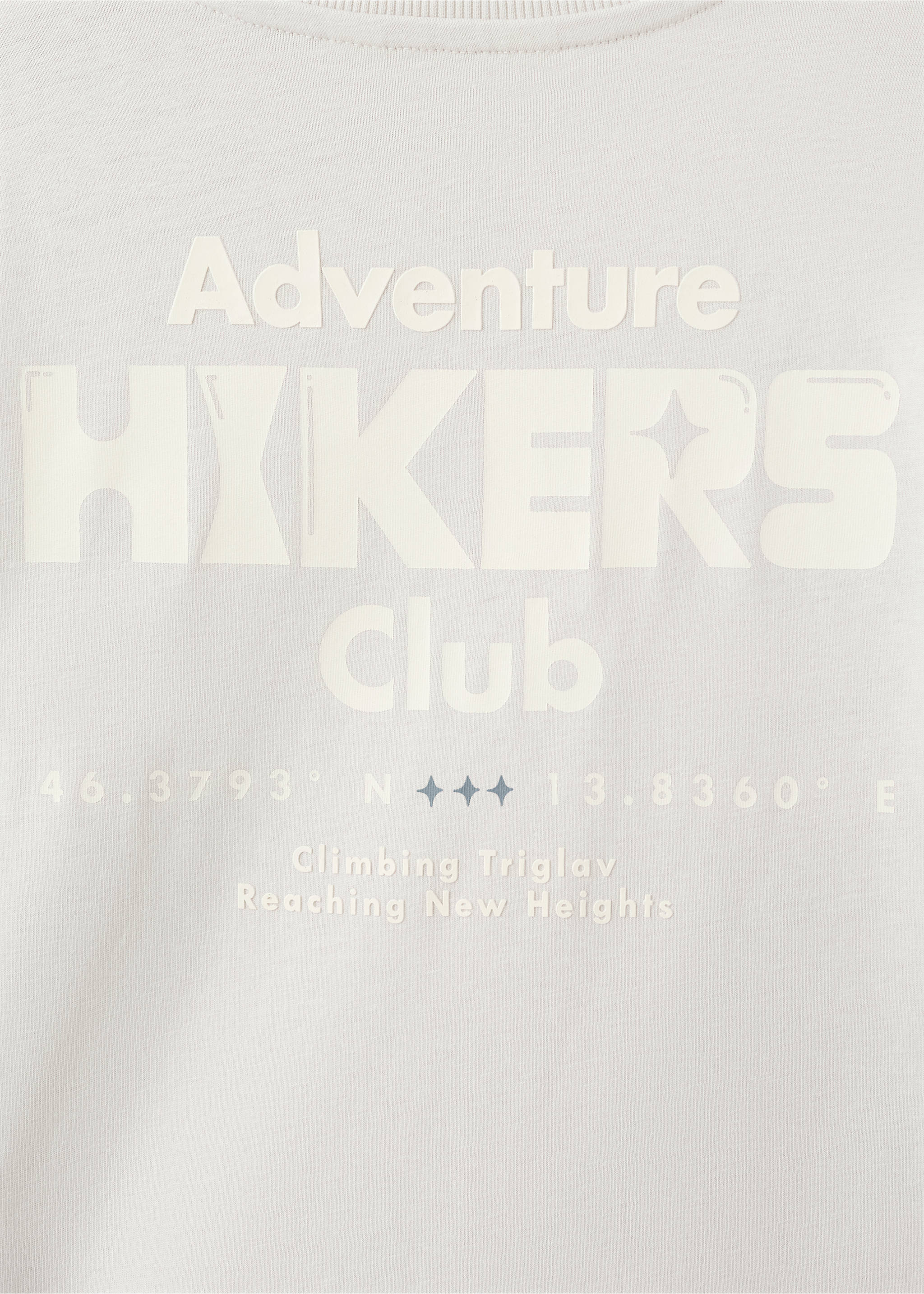 Printed cotton-blend T-shirt - Details of the article 0, Ice Grey. Ref: 17047129-00.
