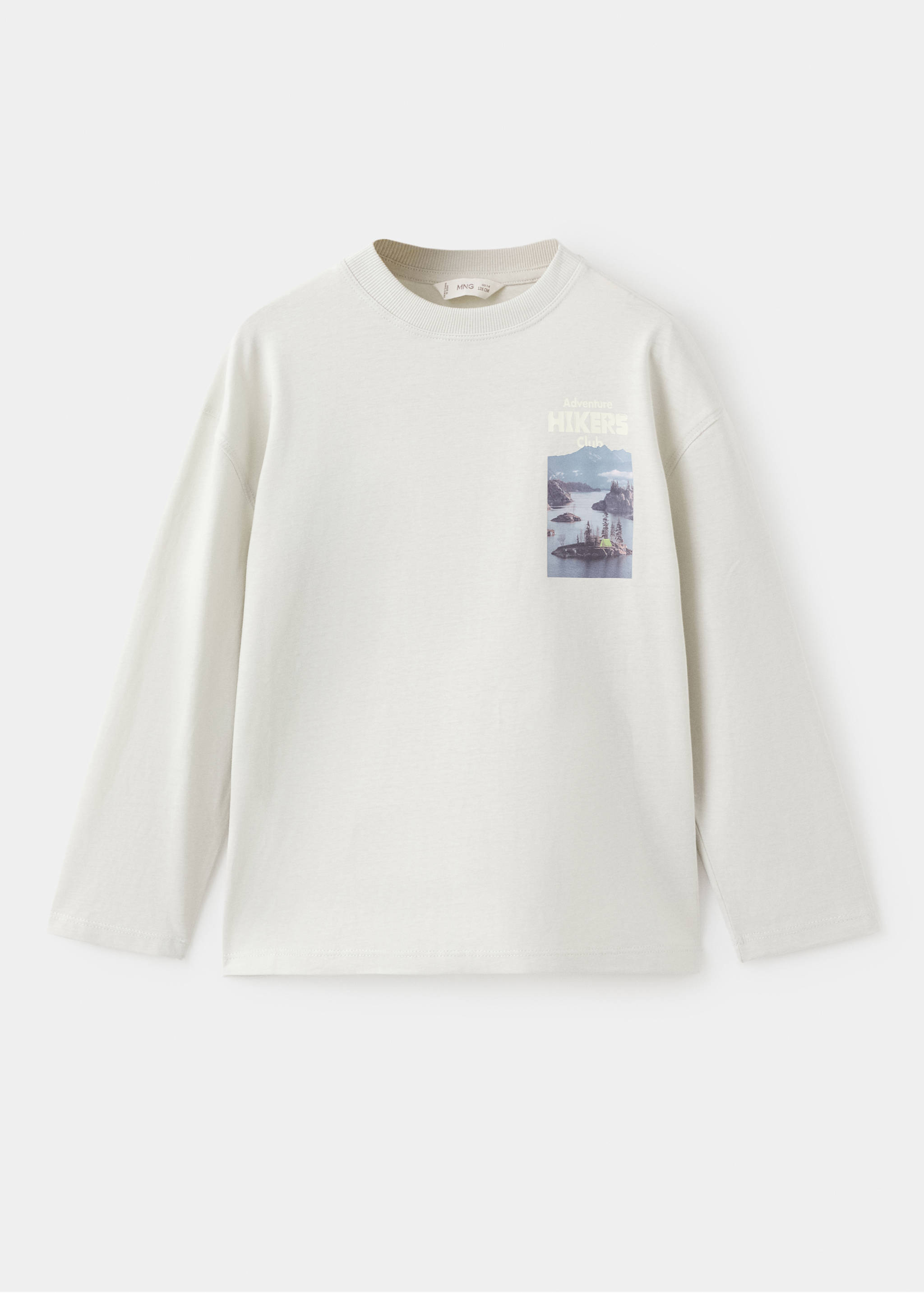 Printed cotton-blend T-shirt - Article without model