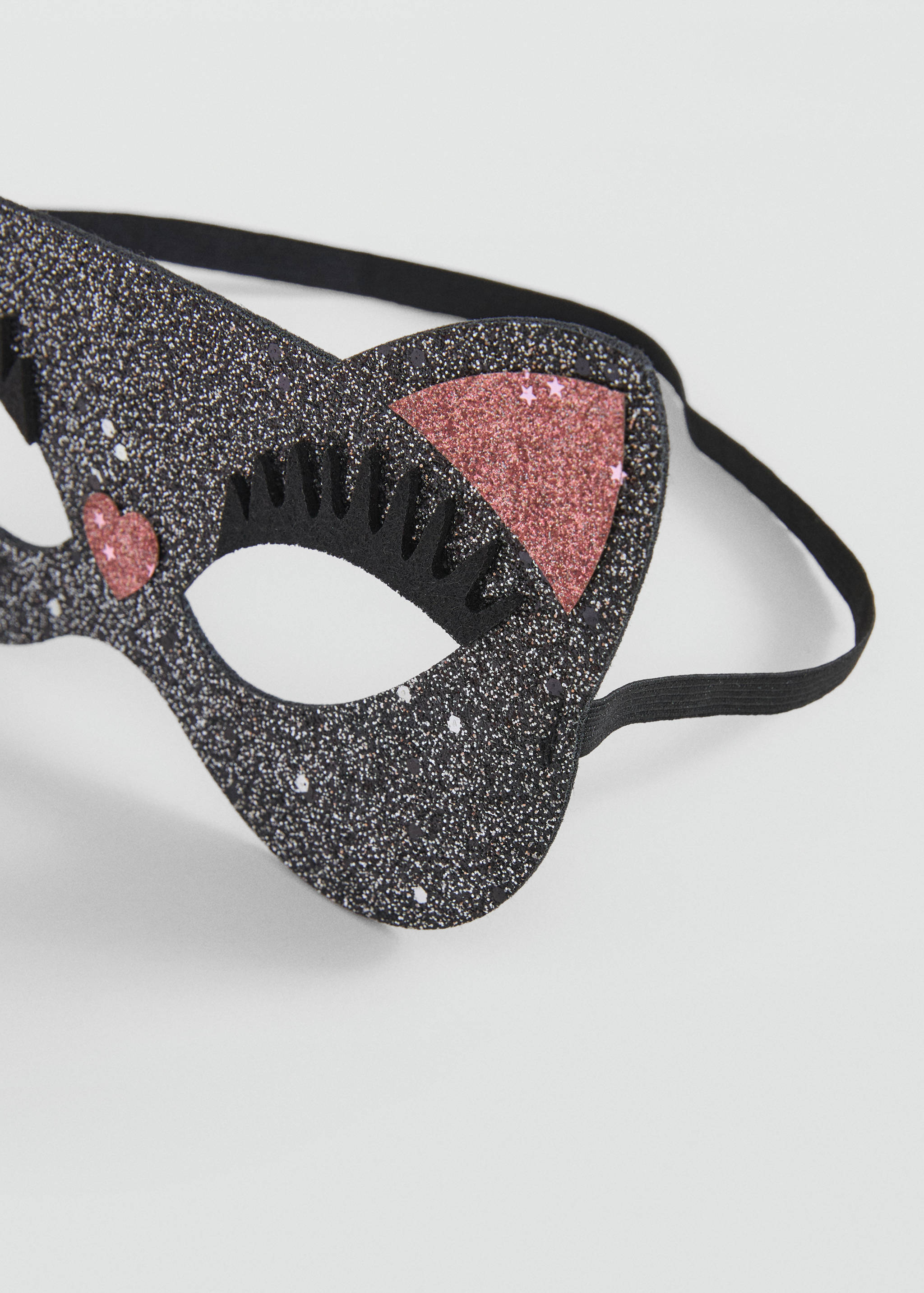 Masque de chaton à paillettes - Plan moyen