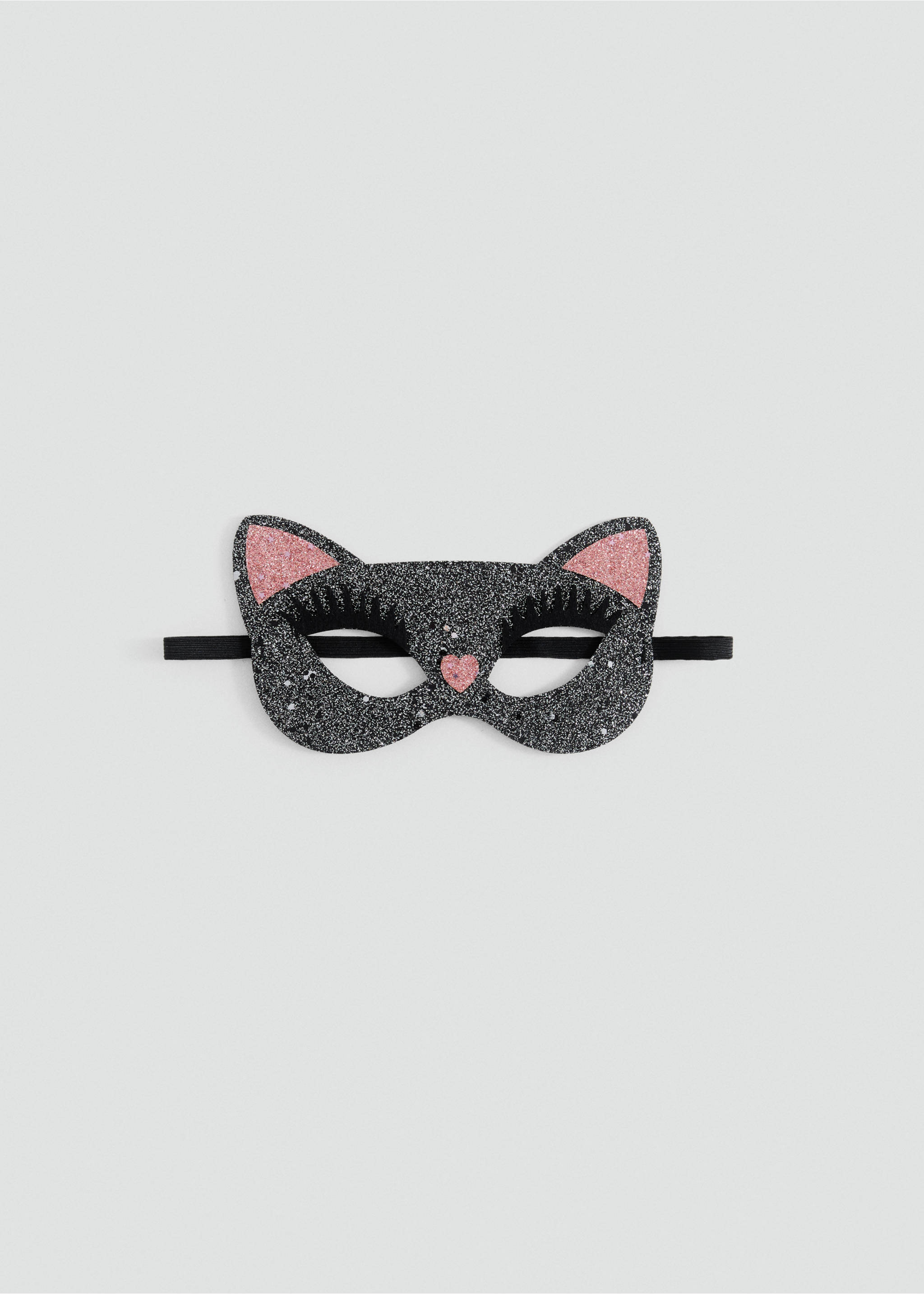 Glitter kitten mask - Article without model, Black. Ref: 17047134-00.