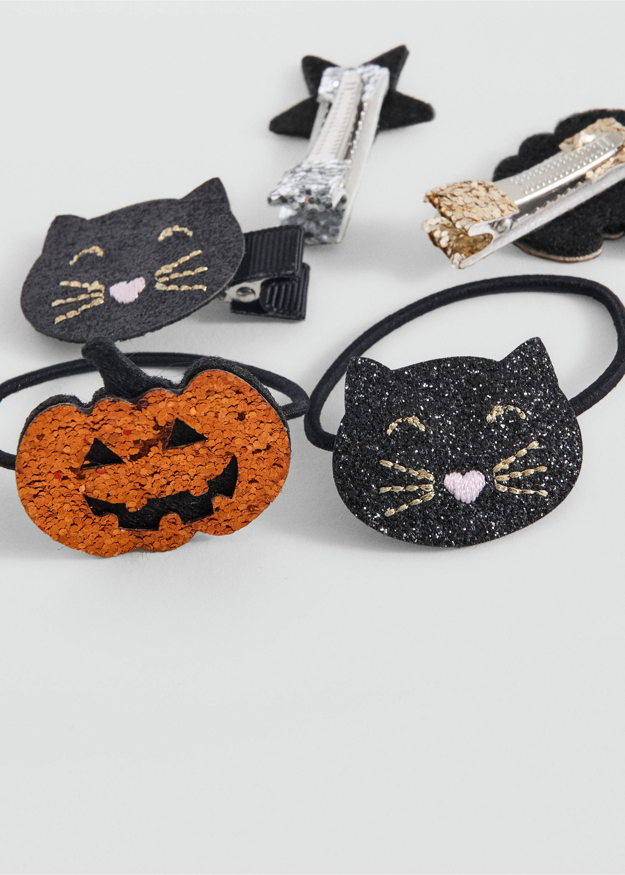 Halloween hair clip set - Medium plane, Orange. Ref: 17047135-00.