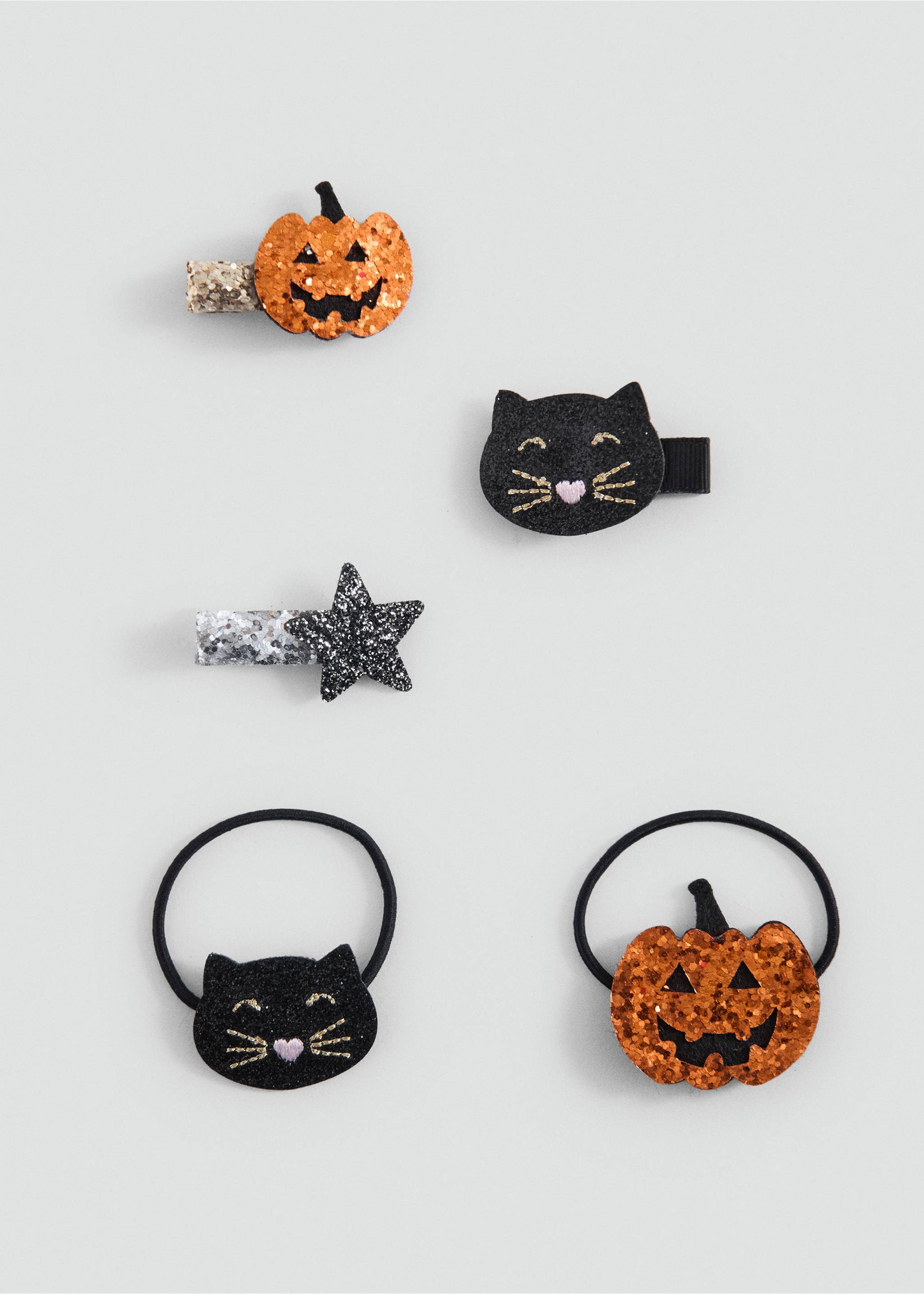 Halloween hair clip set - Article without model, Orange. Ref: 17047135-00.