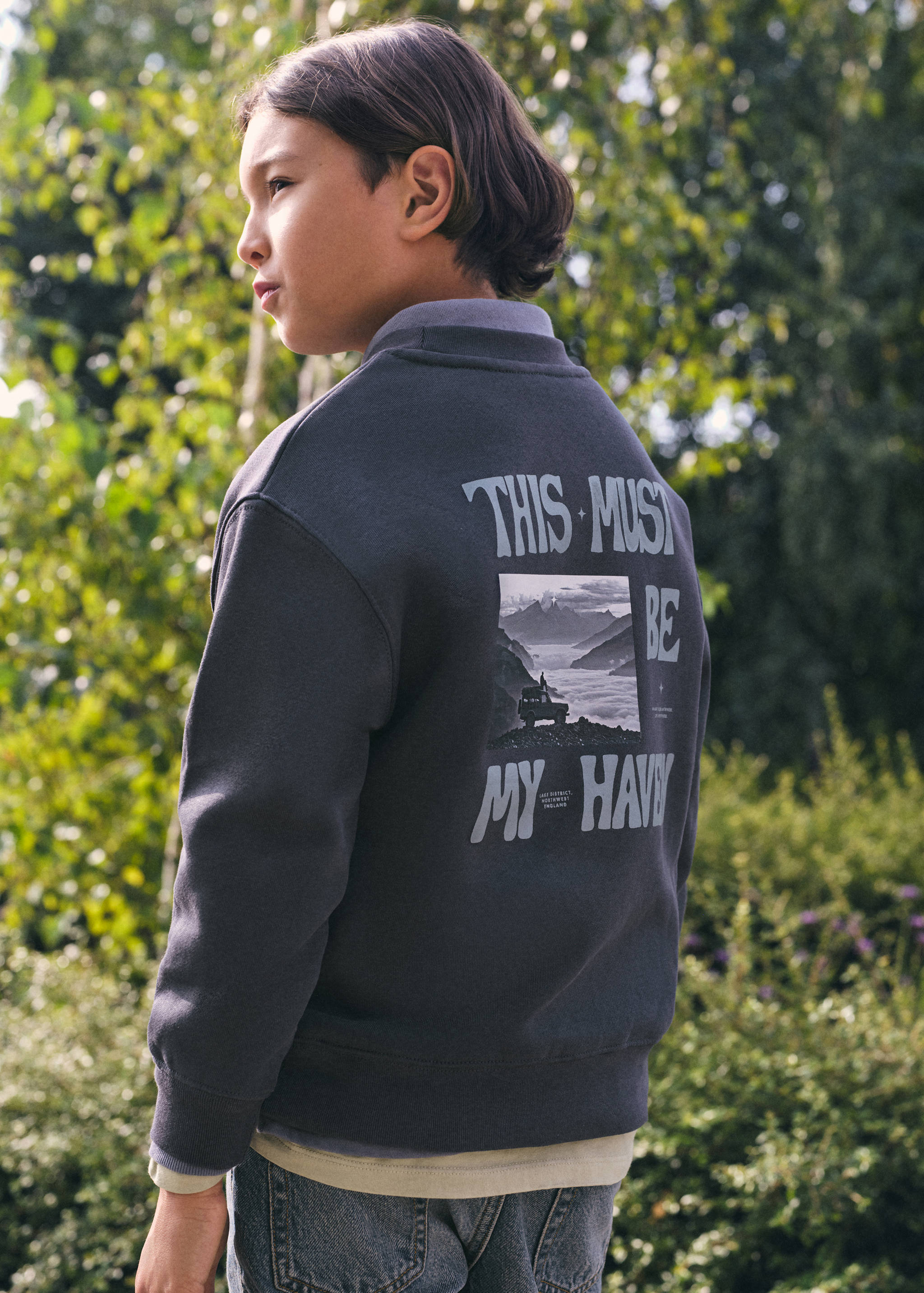 Printed cotton sweatshirt - Details of the article 3