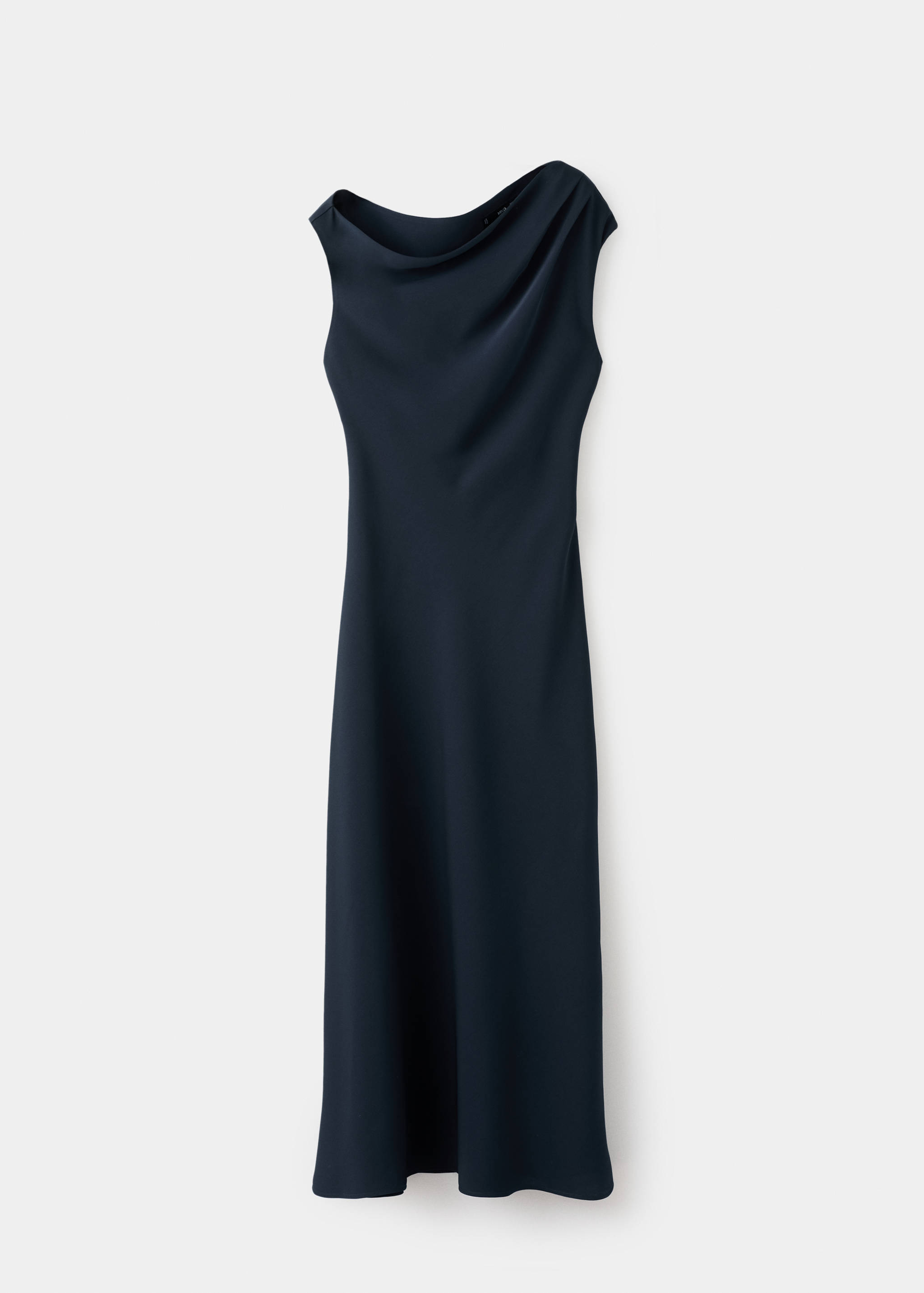 A-line dress with asymmetrical neckline - Article without model