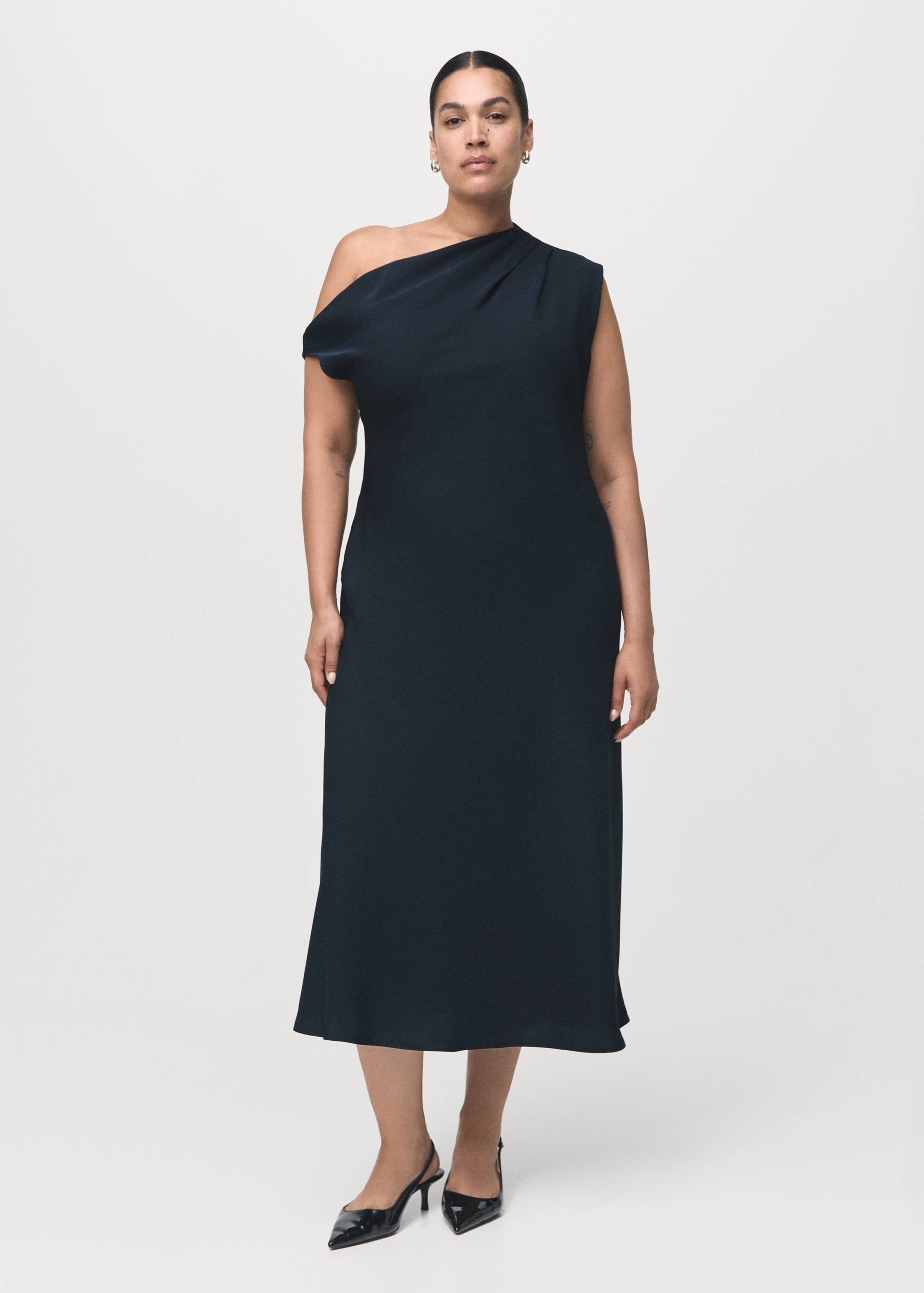 Robe évasé col asymétrique - Détail de l'article 3