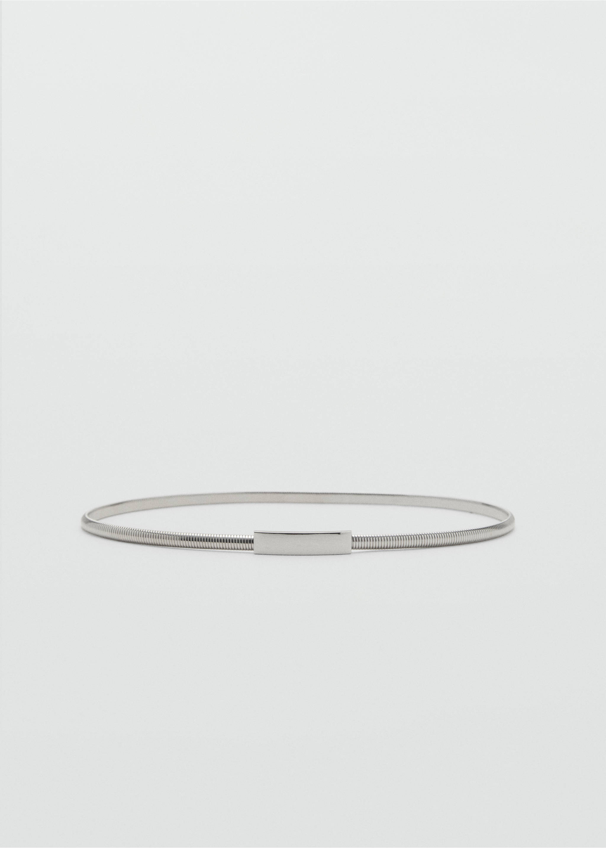 Skinny metal belt - Article without model, Silver. Ref: 17047763-00.