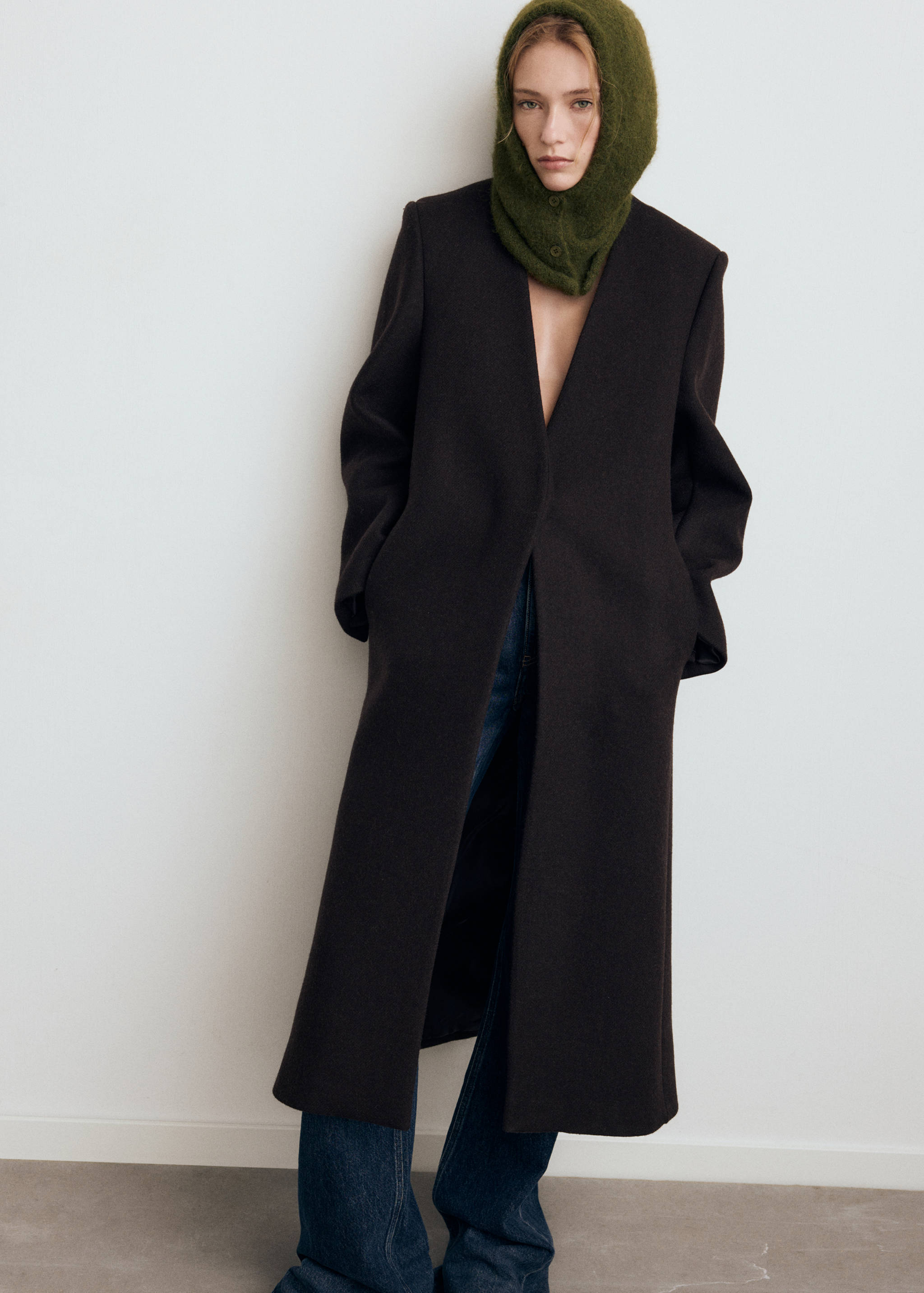Balaclava knit buttons - General plane