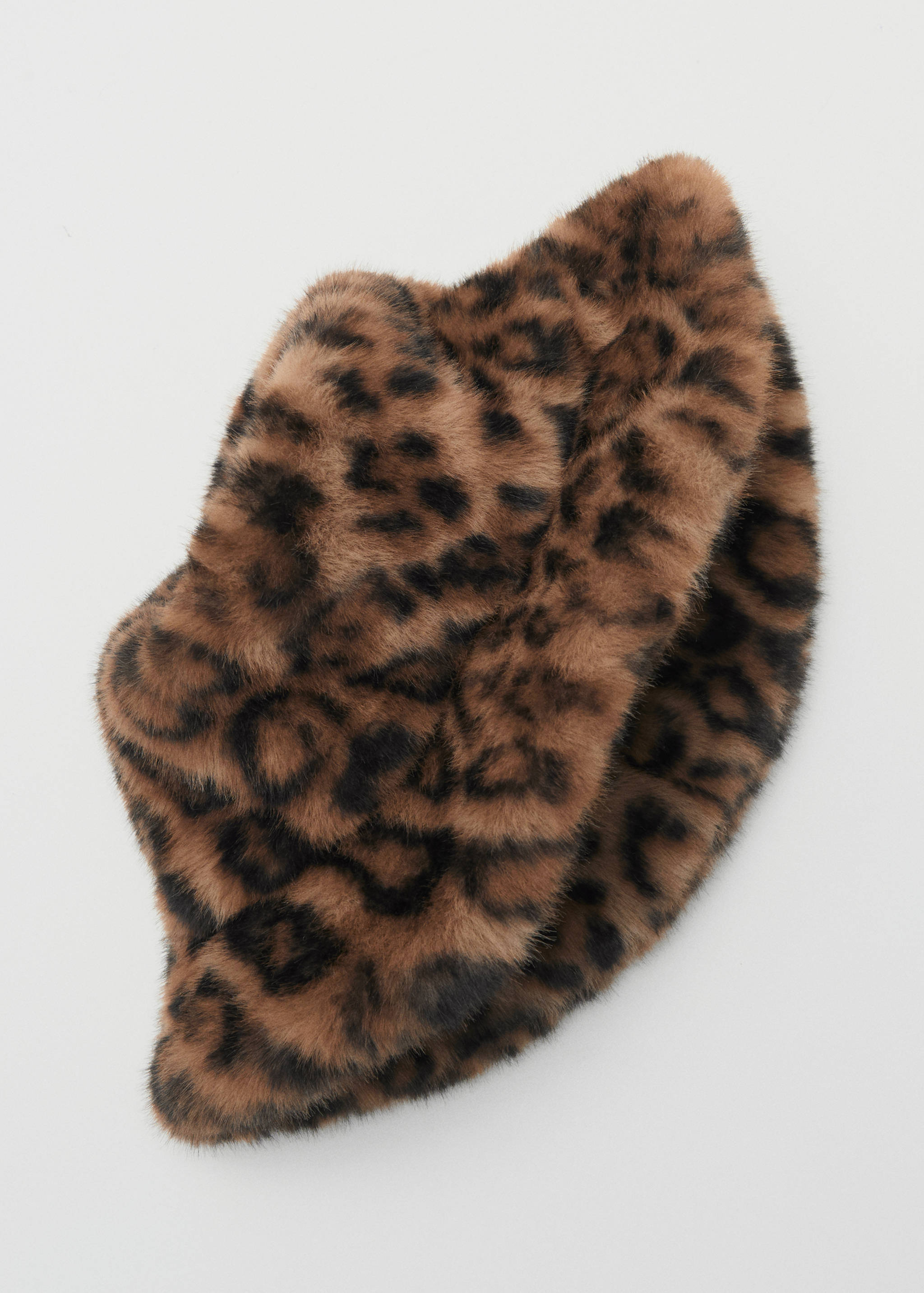 Leopard faux-fur bucket hat - Details of the article 1