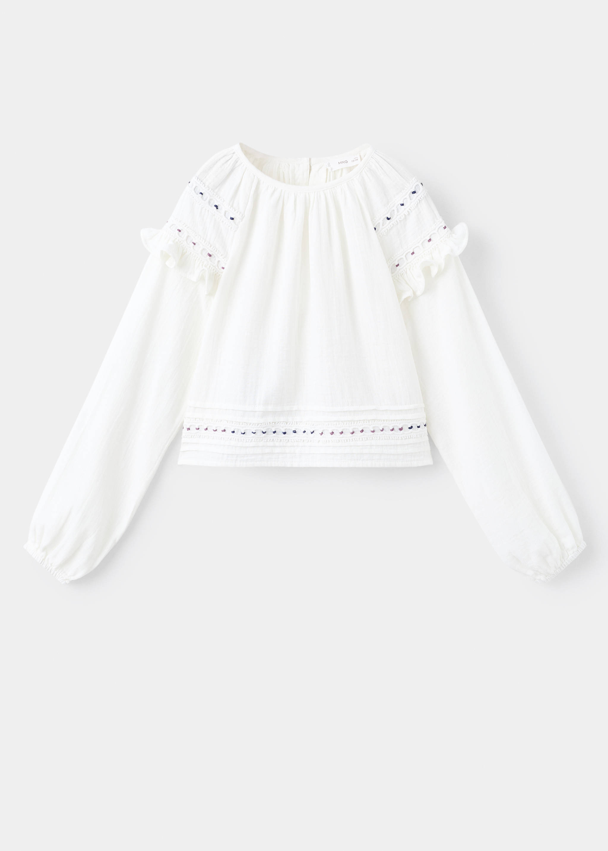 Embroidered cotton blouse - Article without model