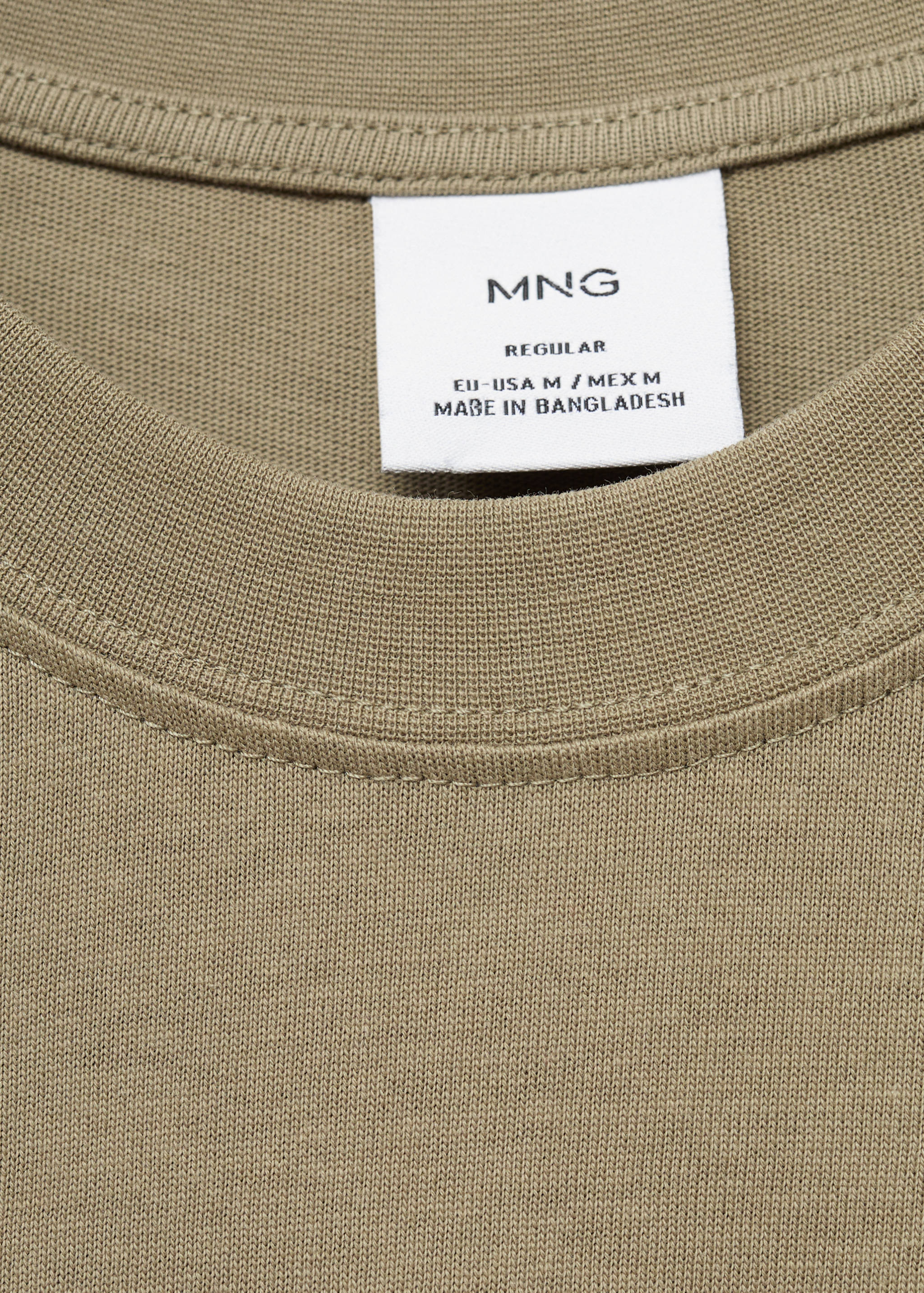 100% cotton t-shirt text - Details of the article 0