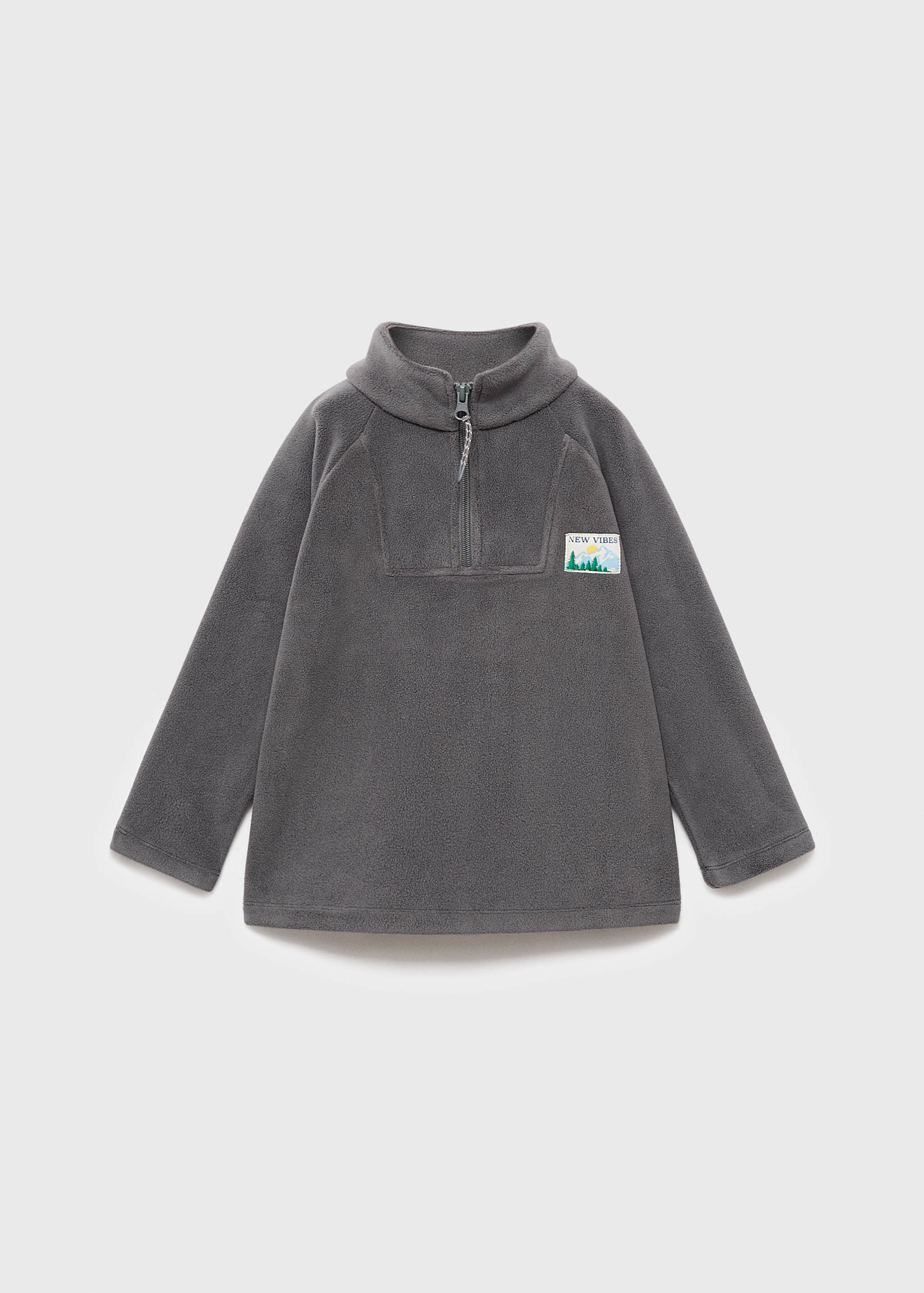 Zip-up fleece sweatshirt - Article without model