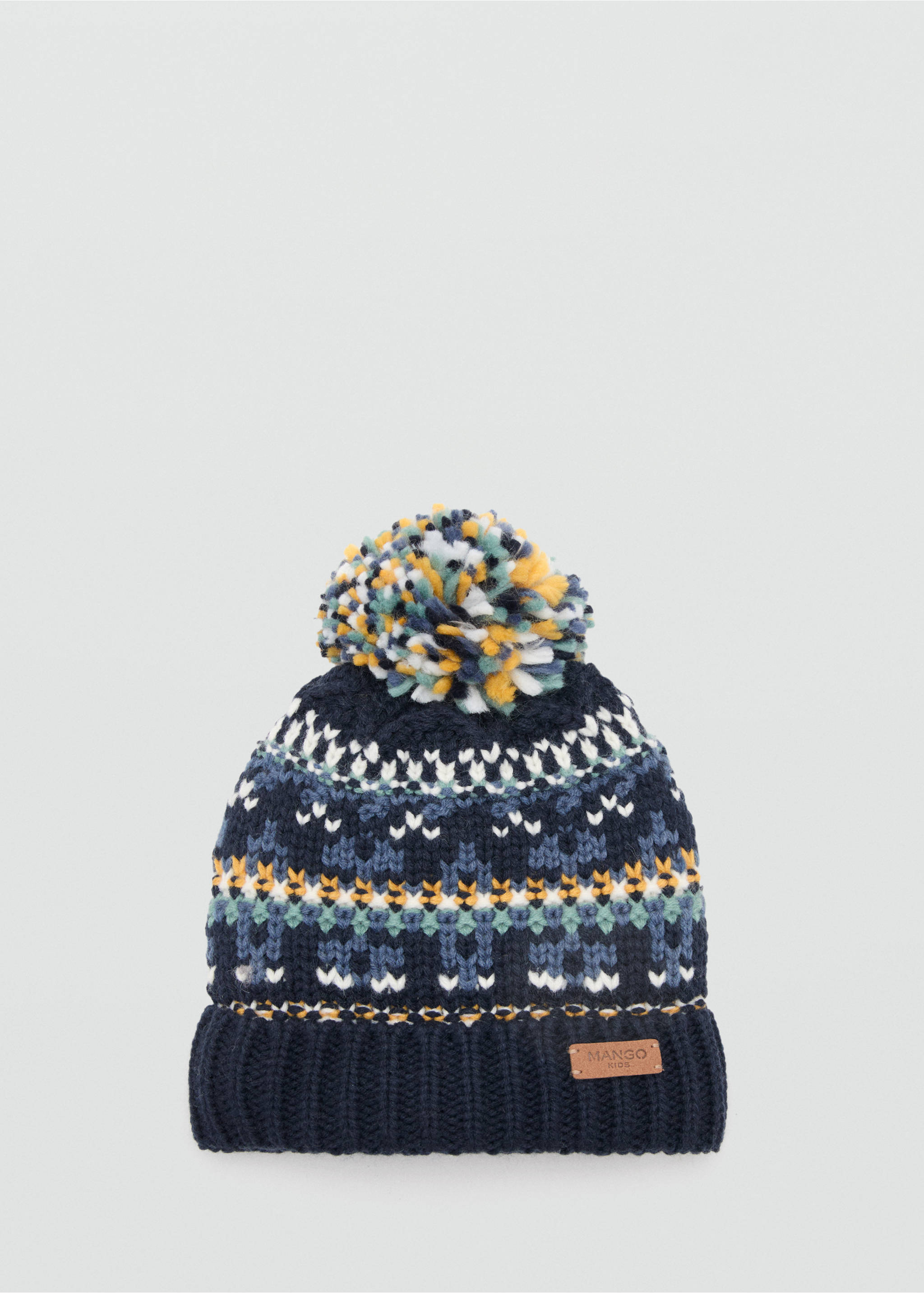 Knitted bobble hat - Article without model, Navy. Ref: 17047776-00.