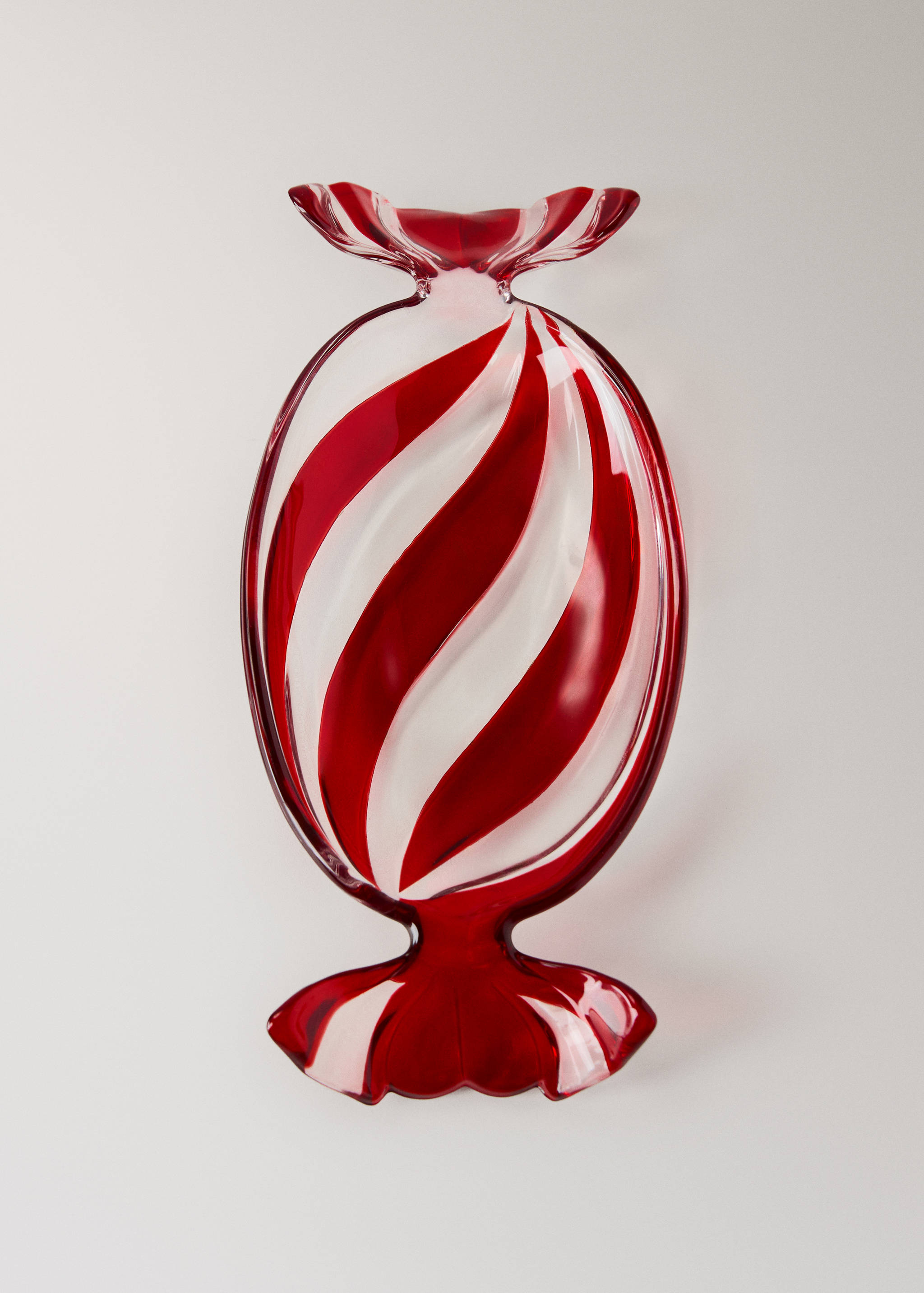 Glass tray with ribbon lines - Details of the article 3