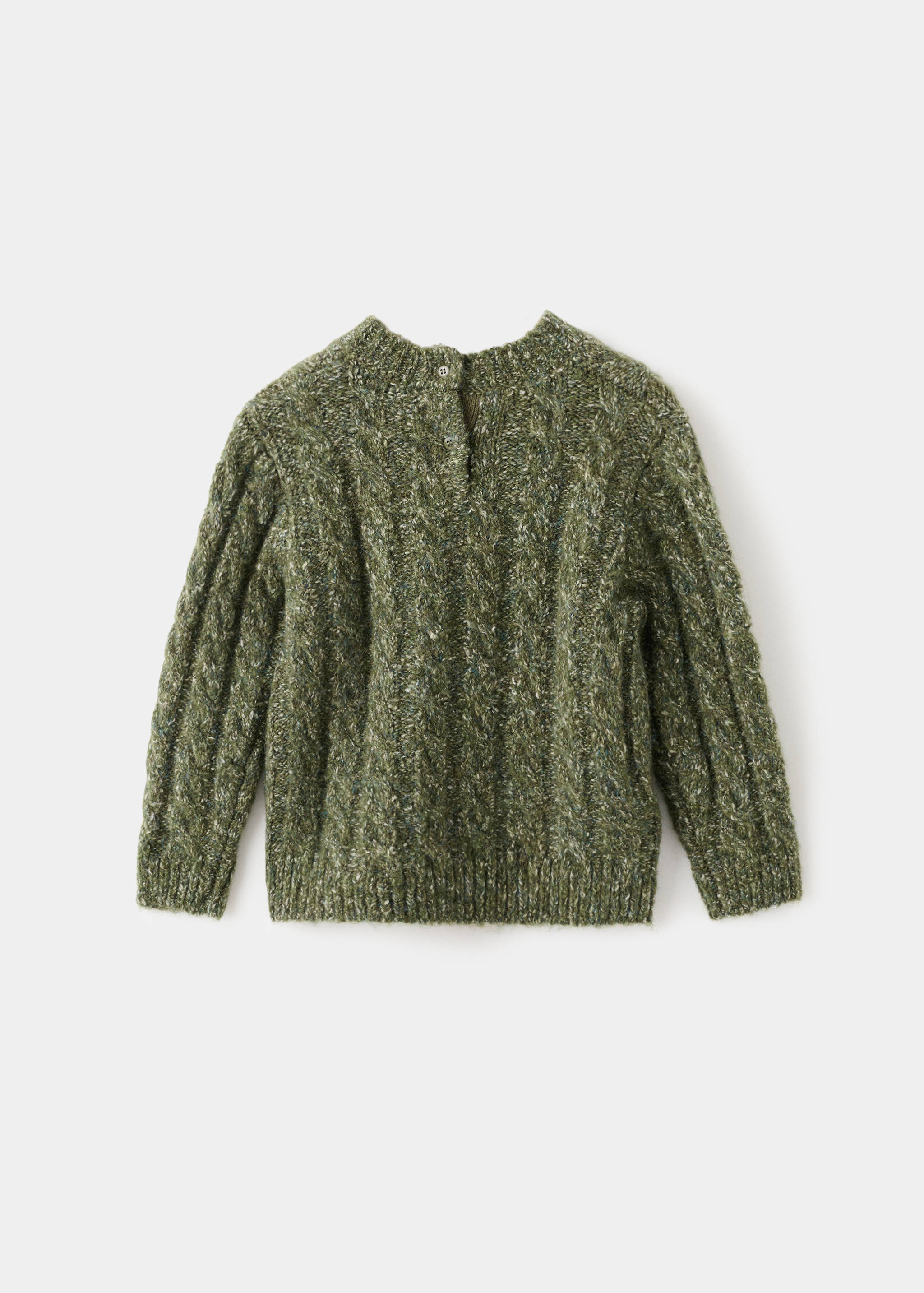 Pullover mit Zopfmuster - Rückseite des Artikels