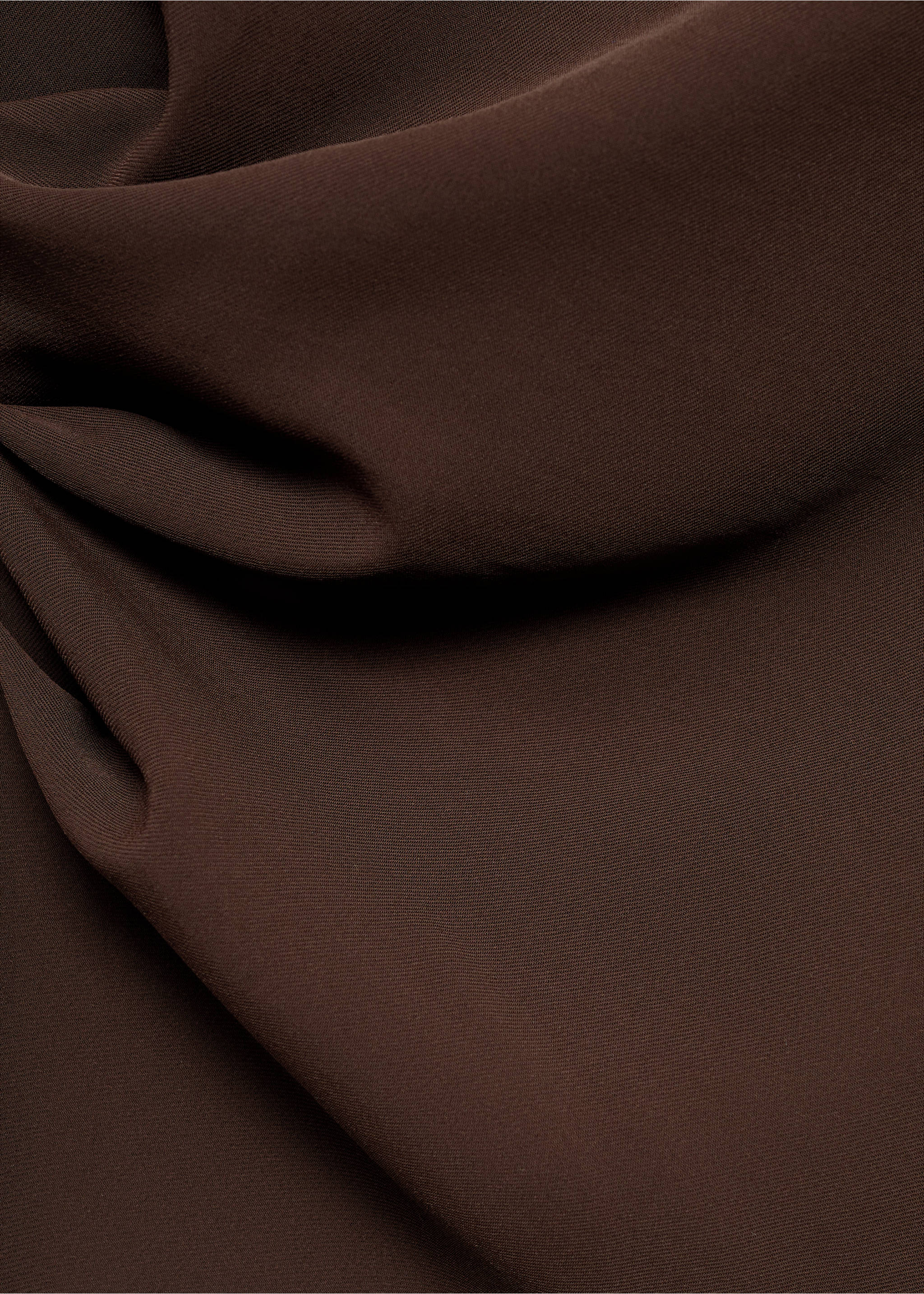 Close-up of the dark brown fabric texture of a dress., Chocolate. Ref: 17047808-00.